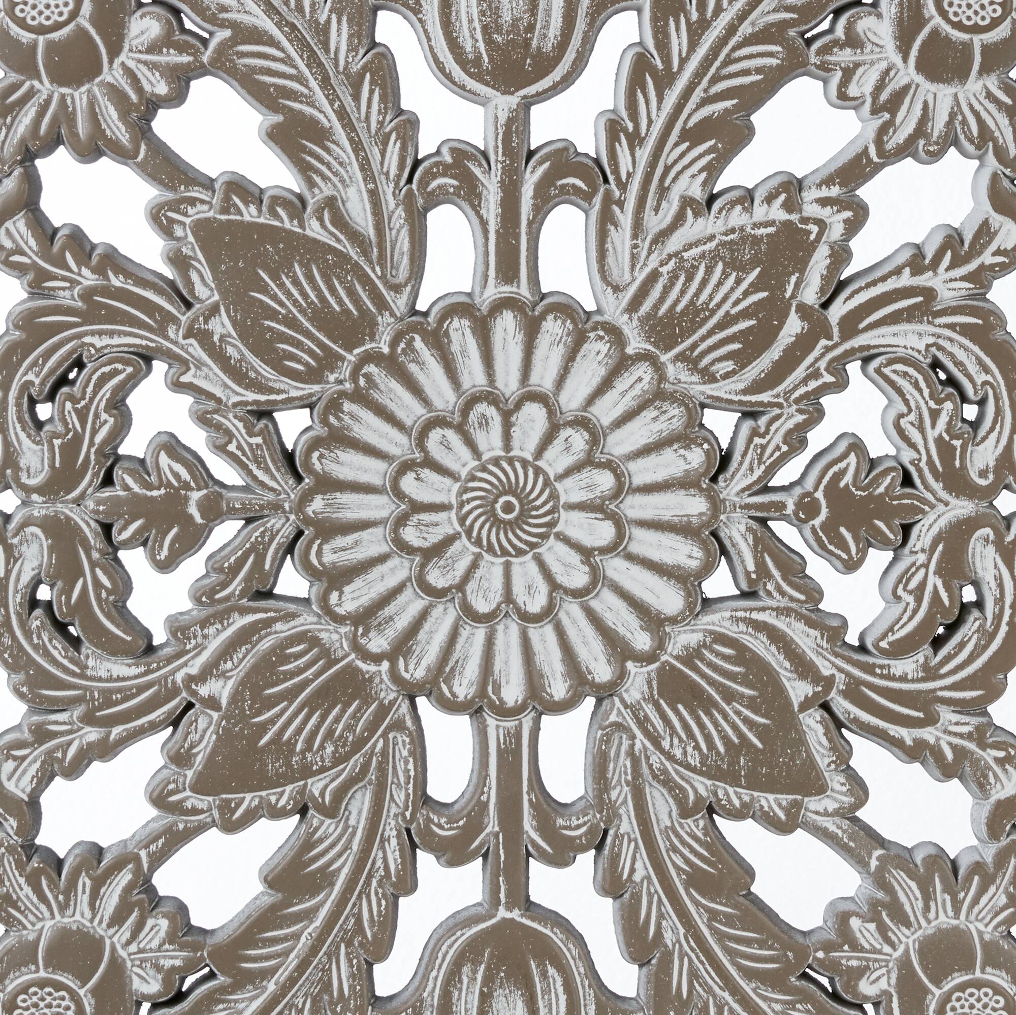 Botanical Panel Distressed Carved Wood 2-Piece Wall Decor Set - Image 56