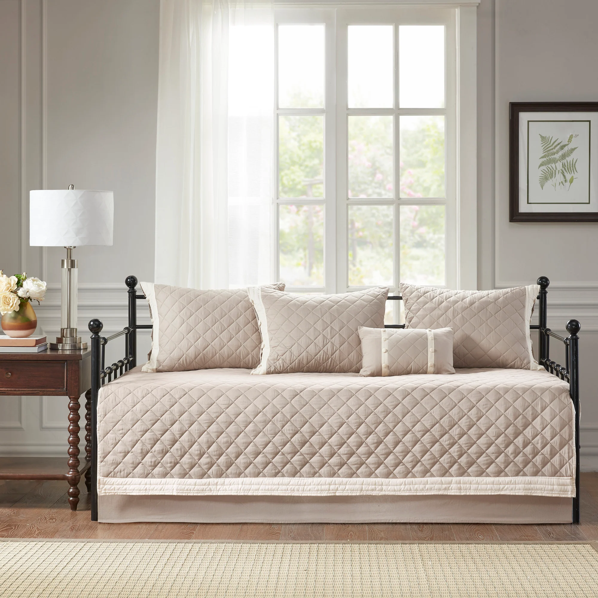 Breanna 6-Piece Cotton Daybed Cover Set - Image 2