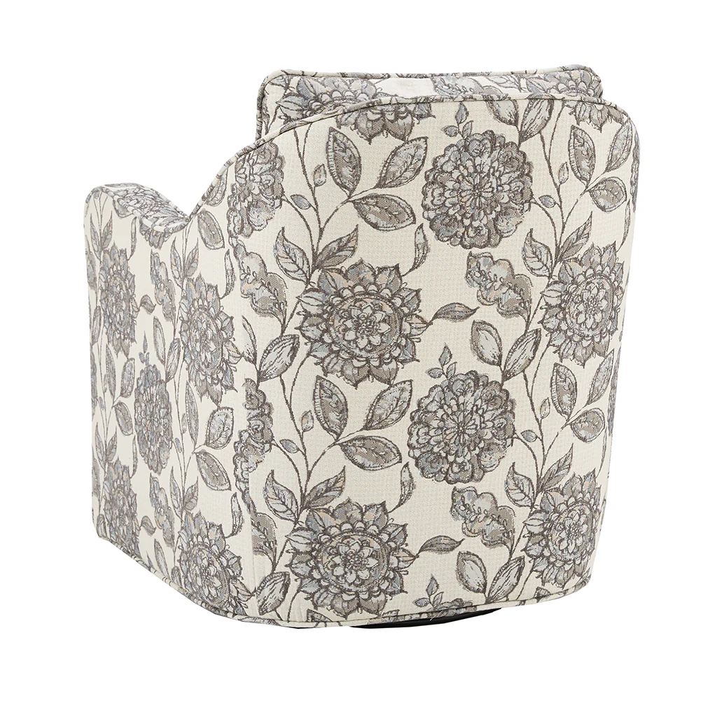 Brianne Upholstered Swivel Curved Armchair - Image 34