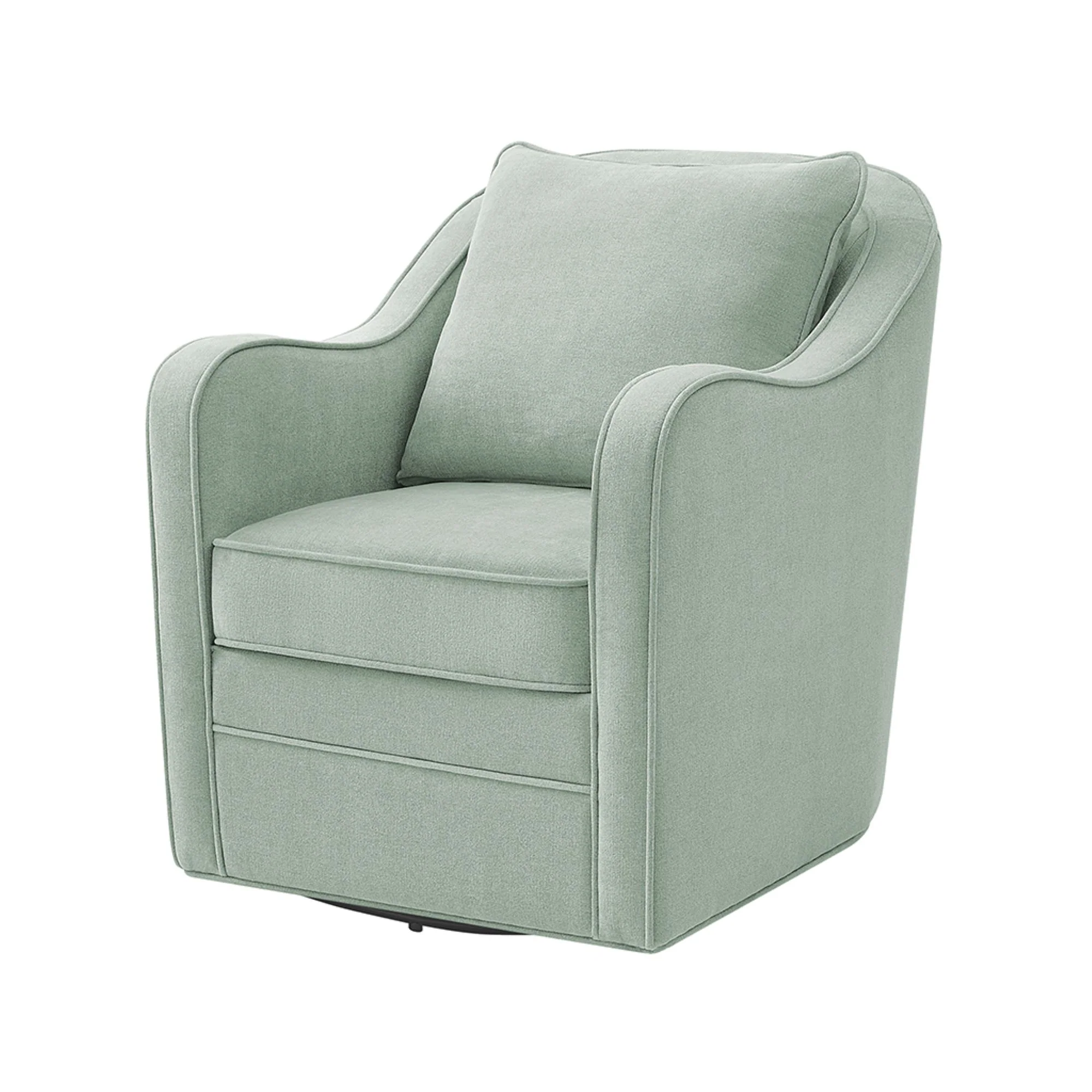 Brianne Upholstered Swivel Curved Armchair - Image 49