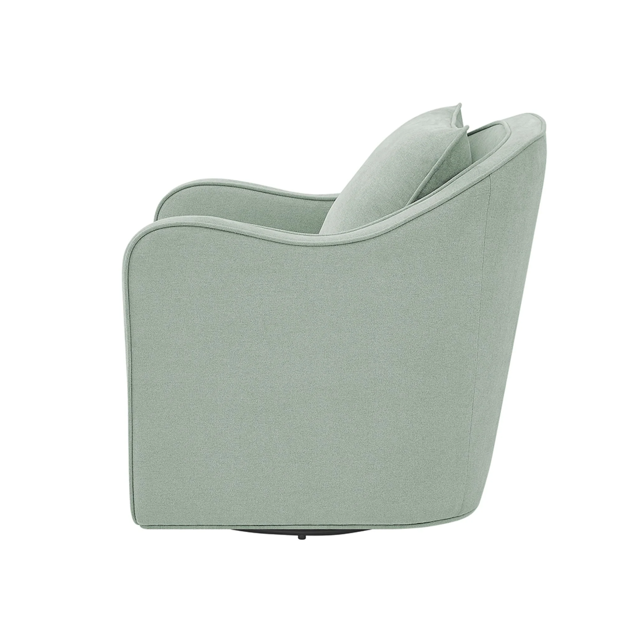 Brianne Upholstered Swivel Curved Armchair - Image 50