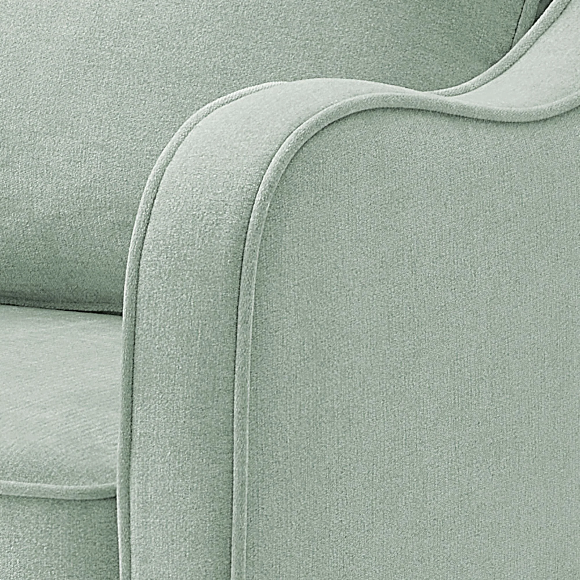 Brianne Upholstered Swivel Curved Armchair - Image 52