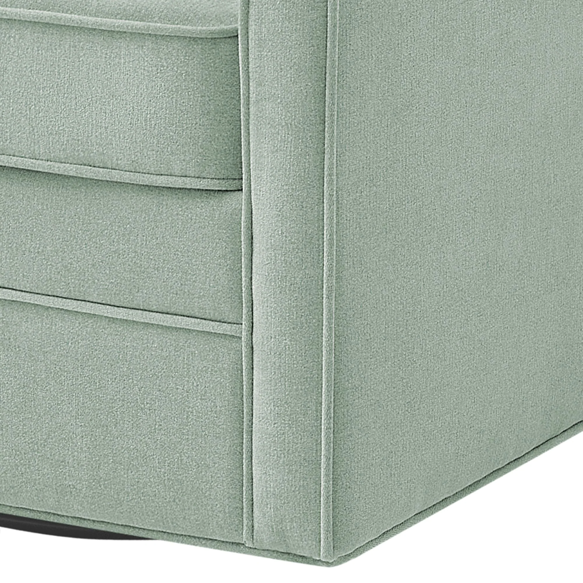 Brianne Upholstered Swivel Curved Armchair - Image 54