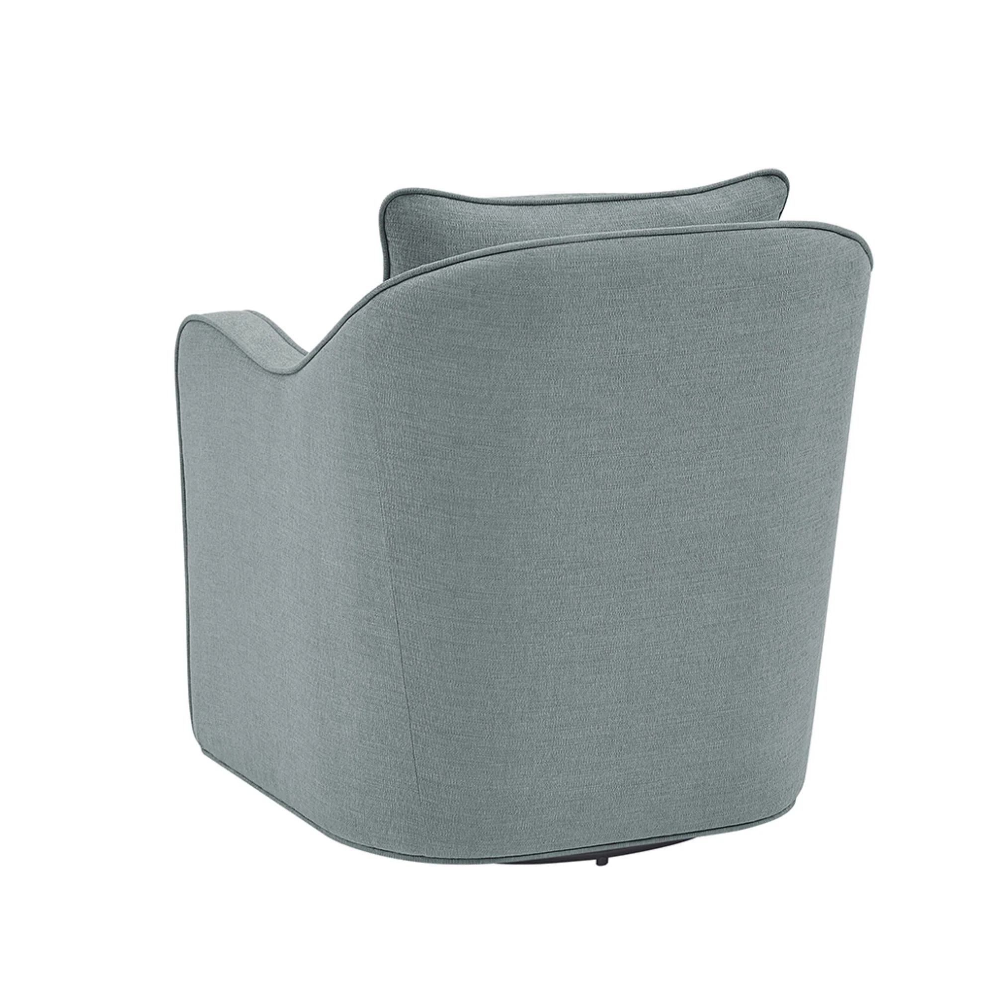 Brianne Upholstered Swivel Curved Armchair - Image 59