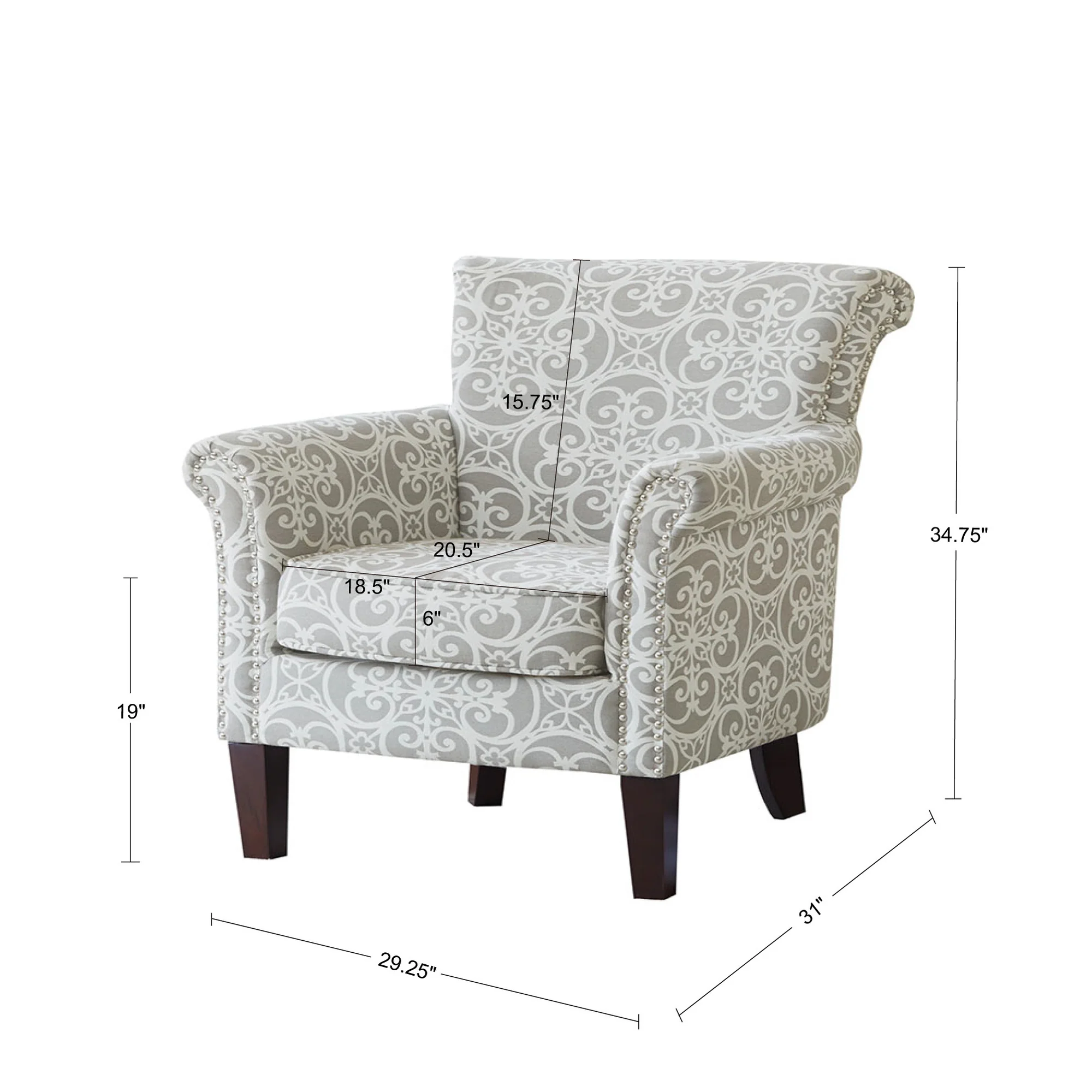 Brooke Tight Back Club Chair - Image 8