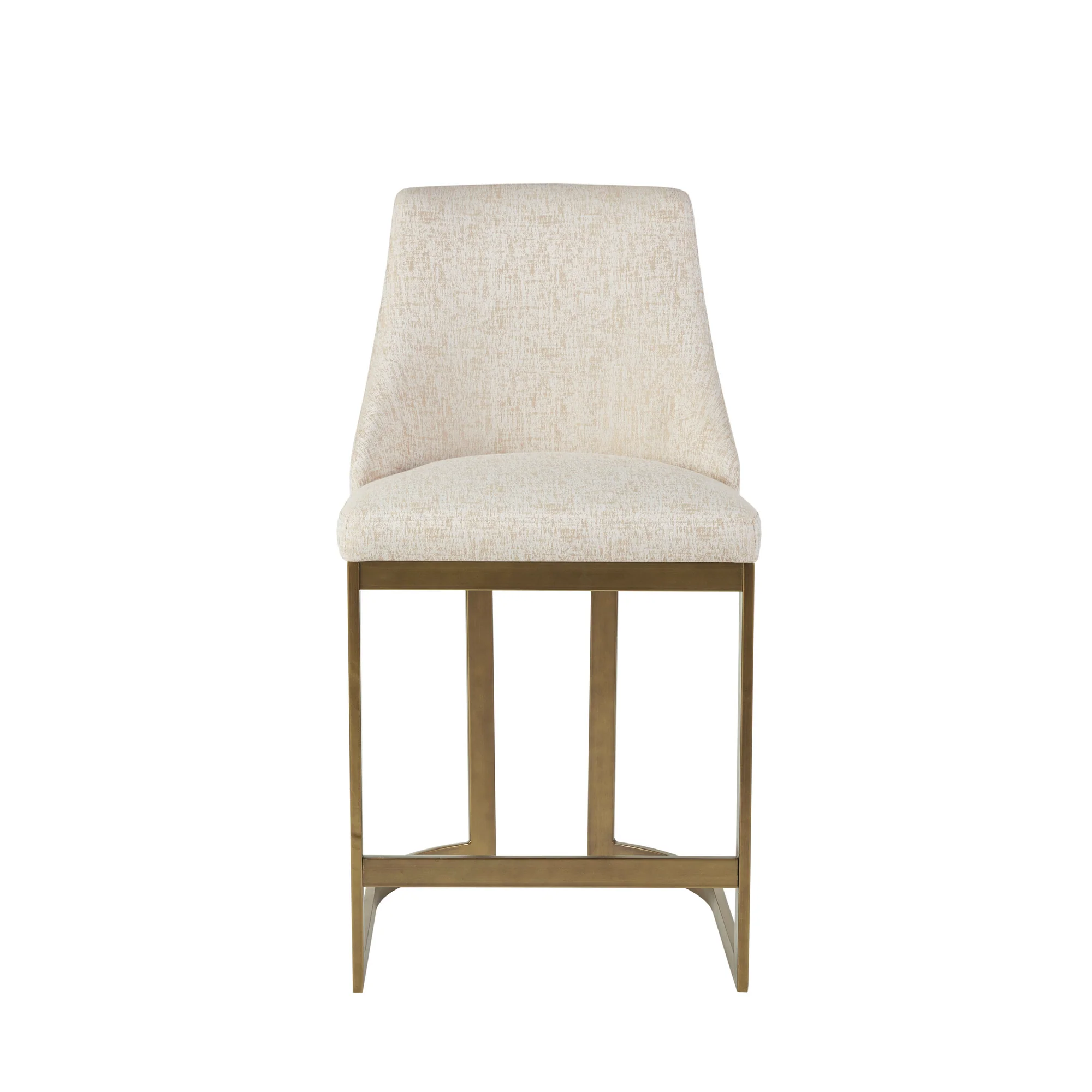 Bryce 26"H Upholstered Counter Stool with Metal Base - Image 2