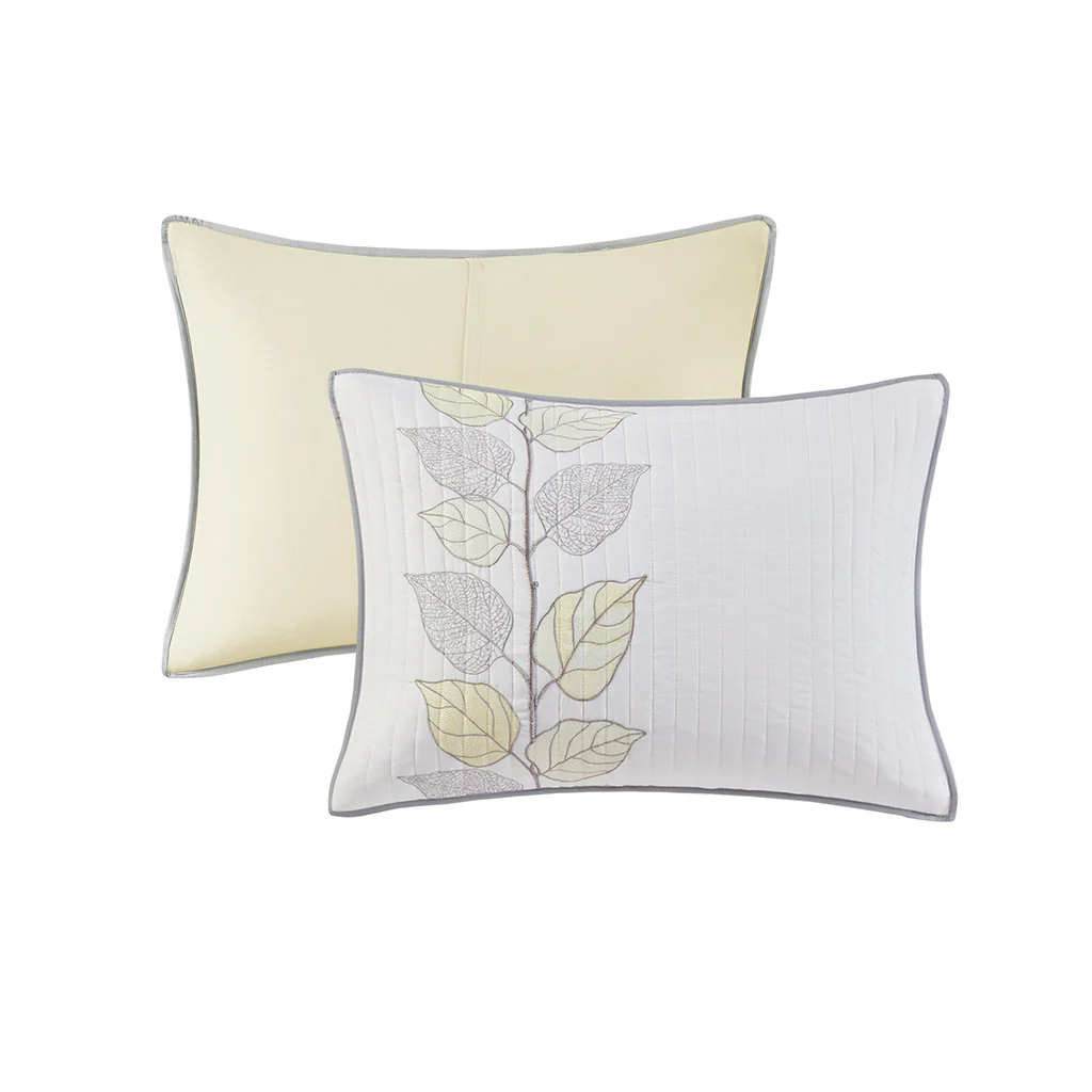 Caelie 6-Piece Embroidered Quilt Set with Throw Pillows - Image 18