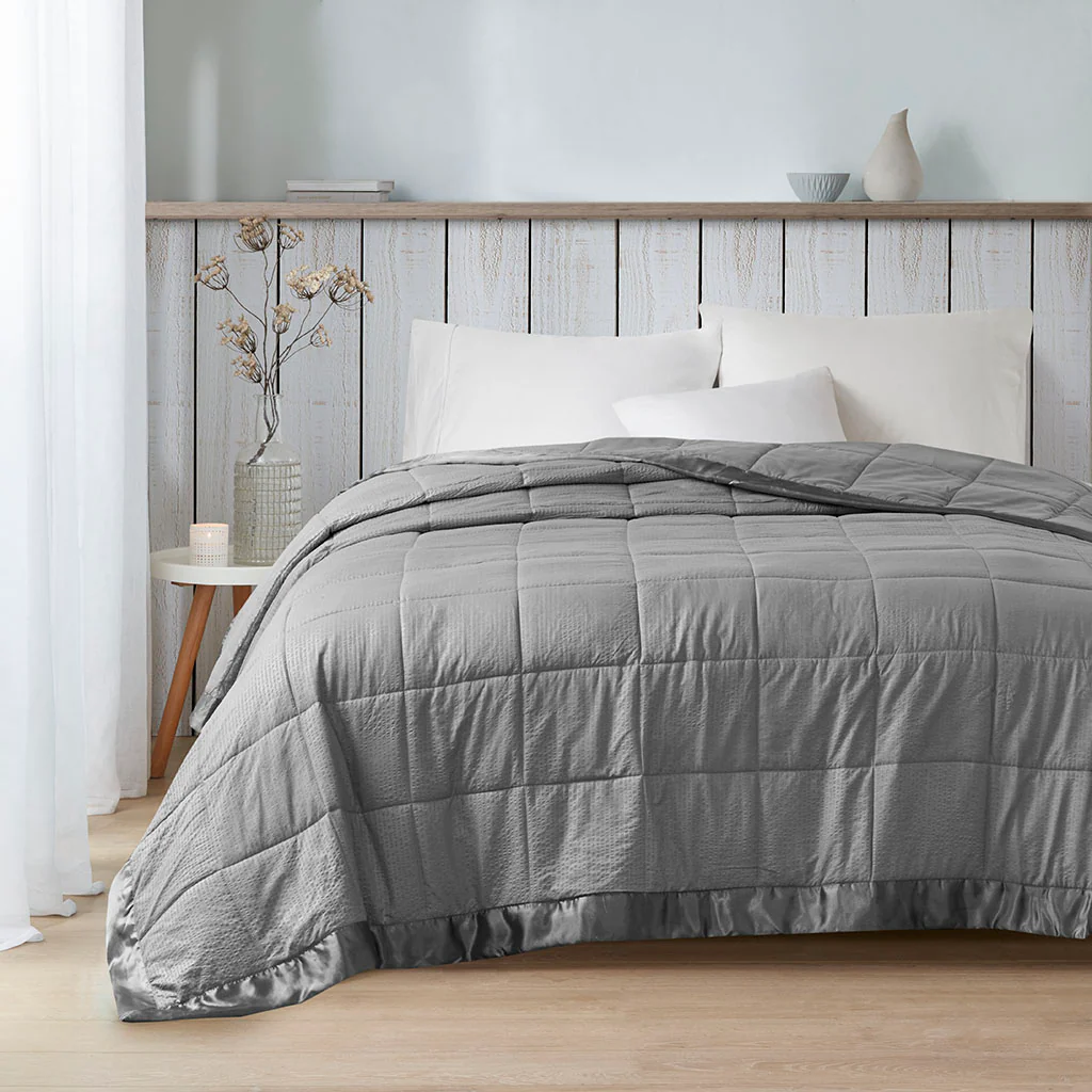 Cambria Oversized Down Alternative Blanket with Satin Trim - Image 10