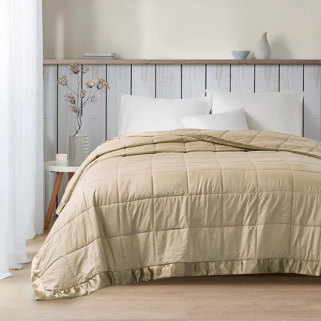 Cambria Oversized Down Alternative Blanket with Satin Trim - Image 11