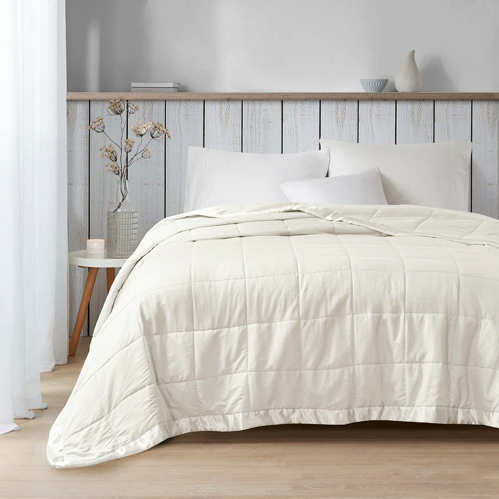 Cambria Oversized Down Alternative Blanket with Satin Trim - Image 13