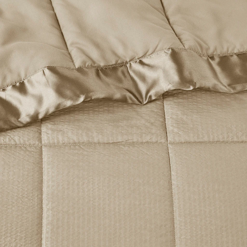 Cambria Oversized Down Alternative Blanket with Satin Trim - Image 17