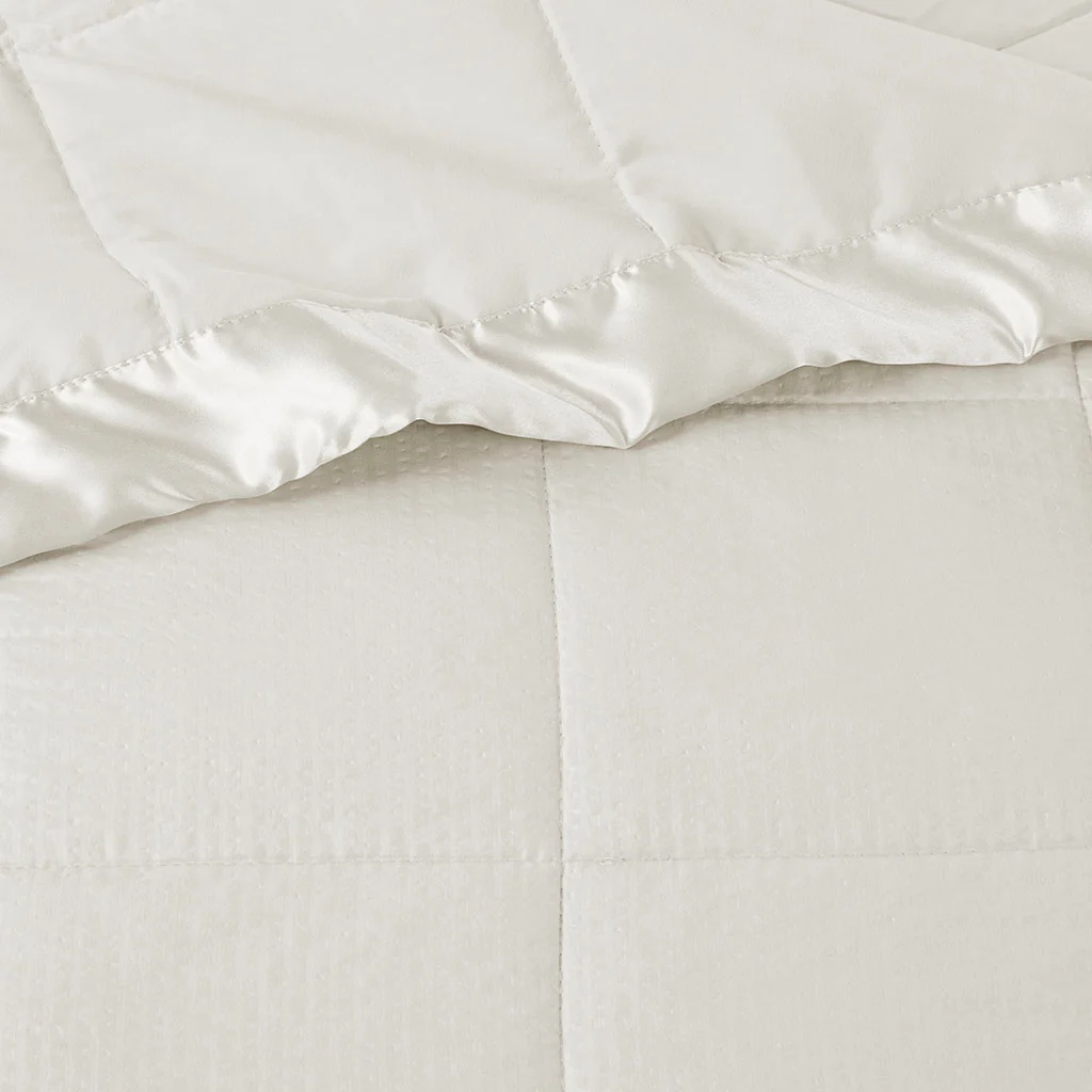 Cambria Oversized Down Alternative Blanket with Satin Trim - Image 19