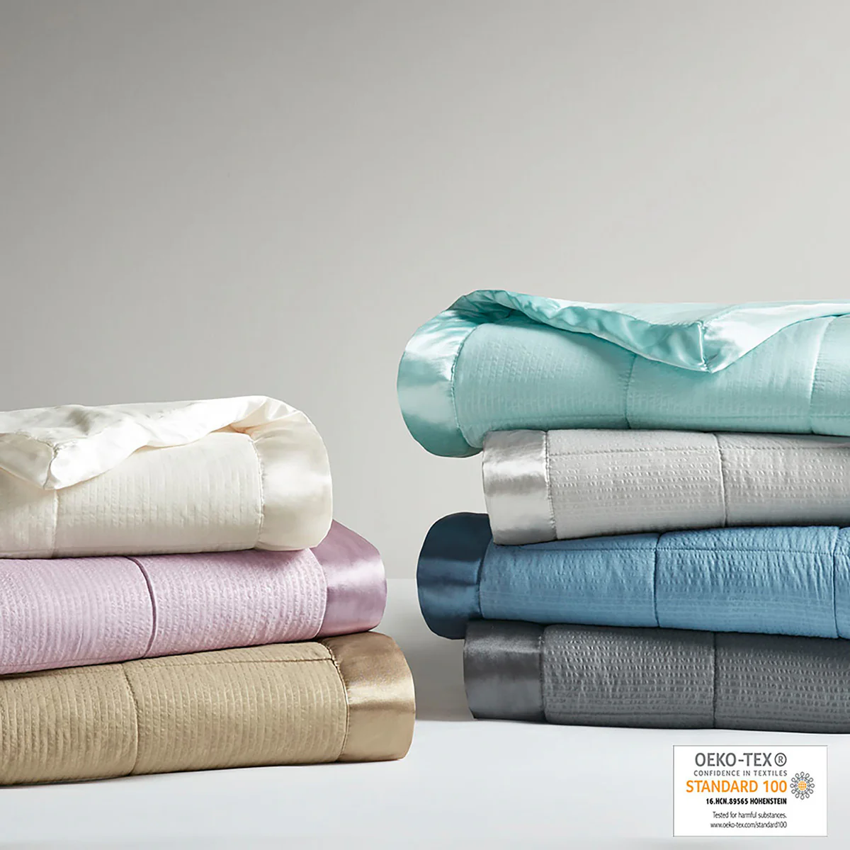 Cambria Oversized Down Alternative Blanket with Satin Trim - Image 33