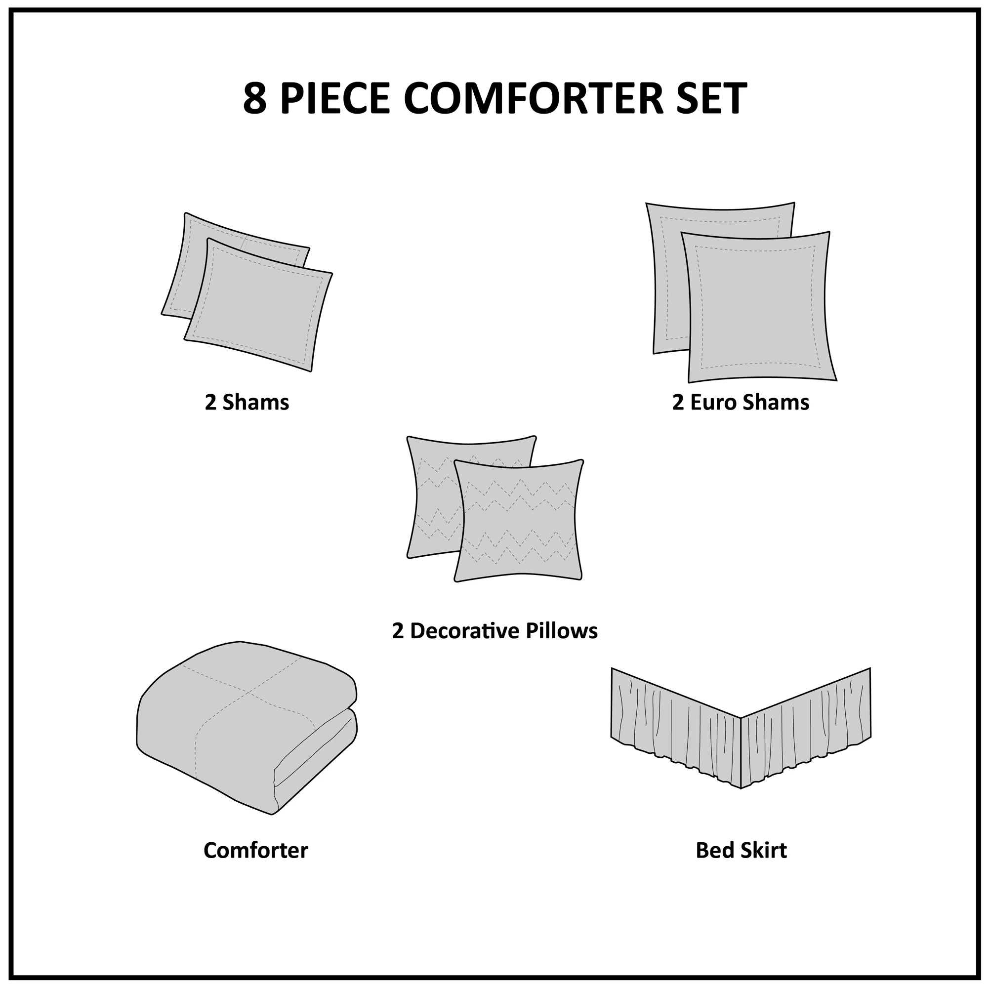 Camillia 8-Piece Cotton Comforter Set - Image 16