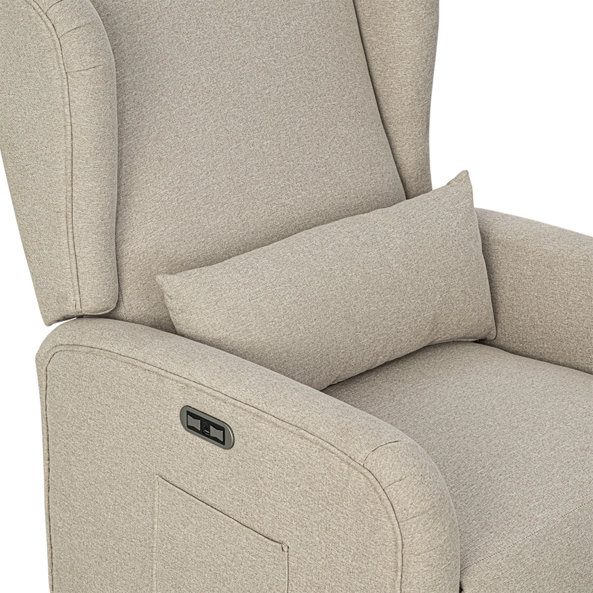 Candace Power Recliner 3-in-1 with Swivel, Glider, USB Ports - Image 13