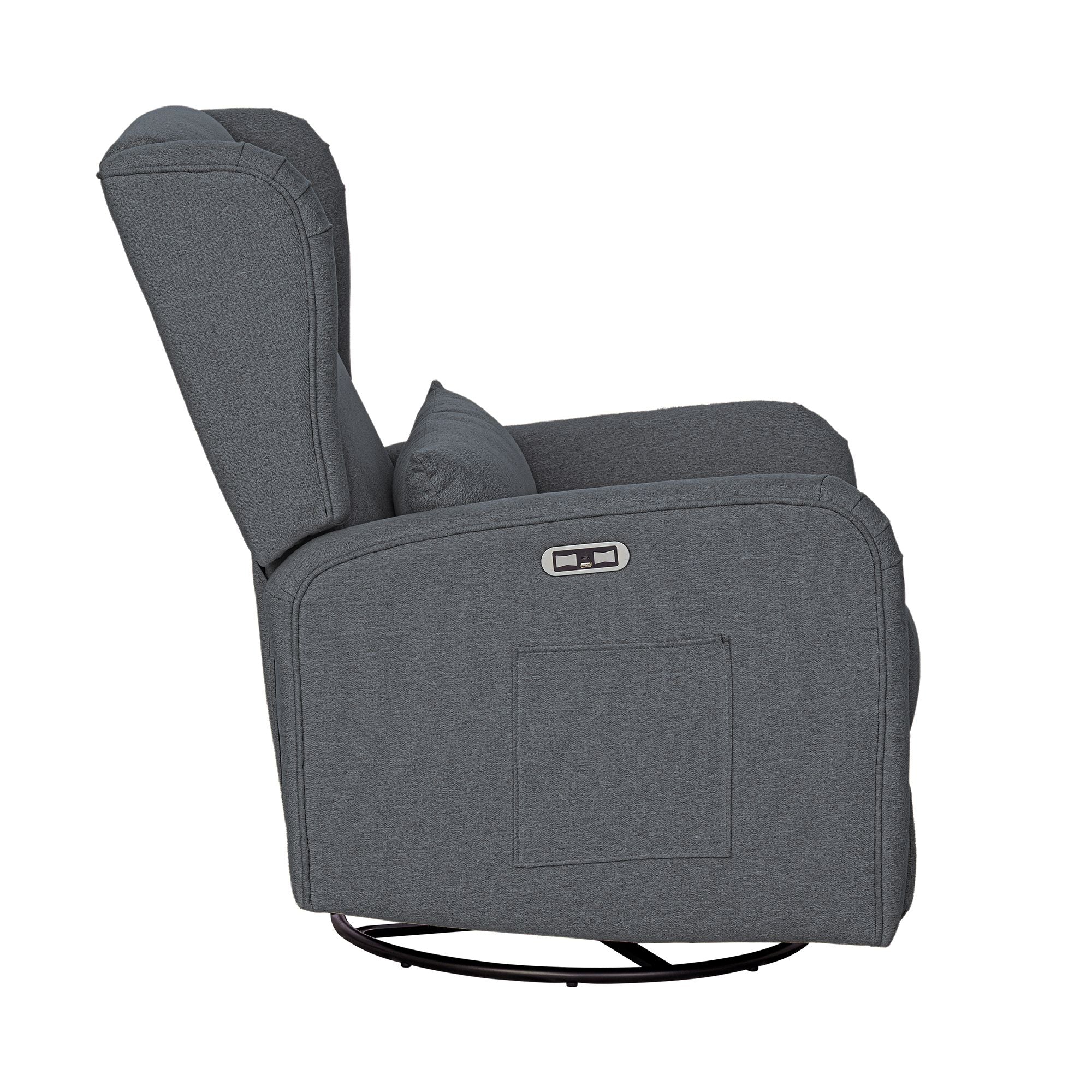 Candace Power Recliner 3-in-1 with Swivel, Glider, USB Ports - Image 33