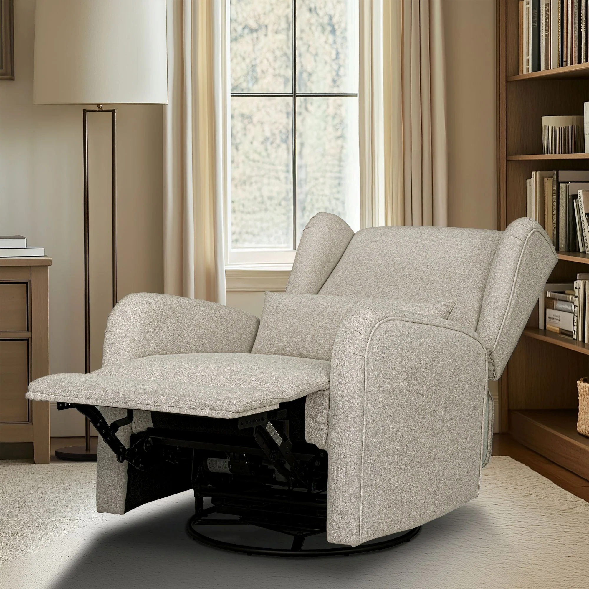 Candace Power Recliner 3-in-1 with Swivel, Glider, USB Ports - Image 4