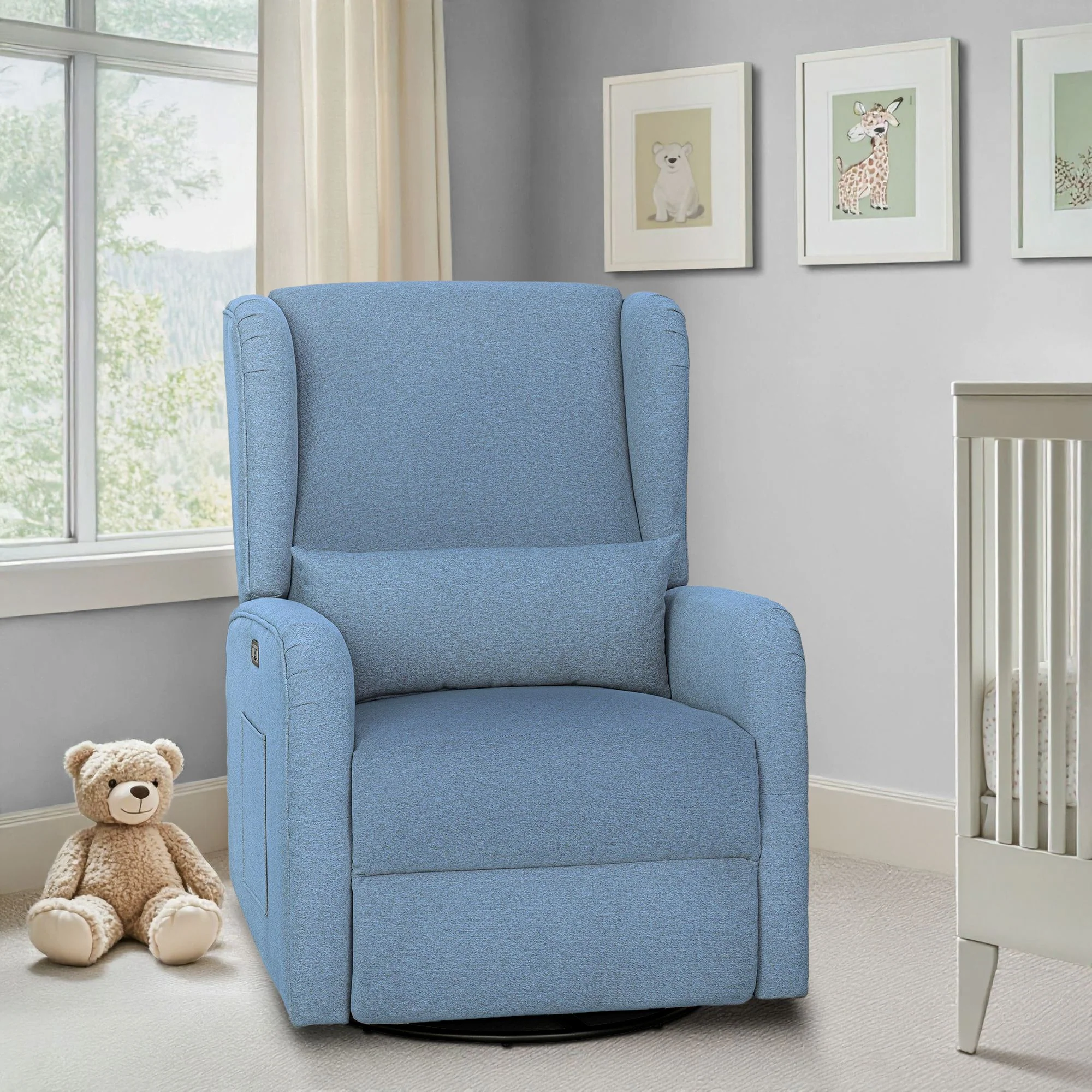 Candace Power Recliner 3-in-1 with Swivel, Glider, USB Ports - Image 44