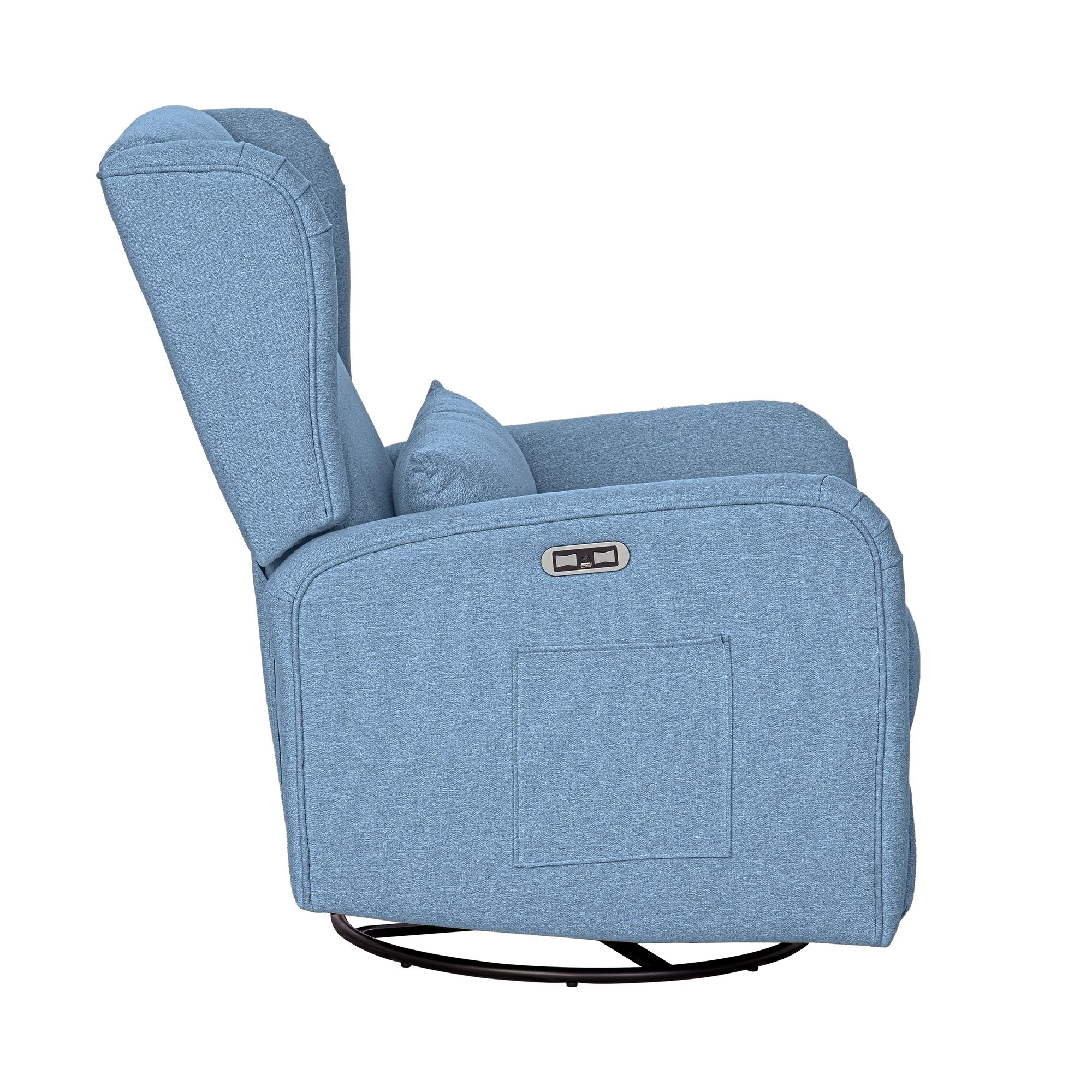 Candace Power Recliner 3-in-1 with Swivel, Glider, USB Ports - Image 48