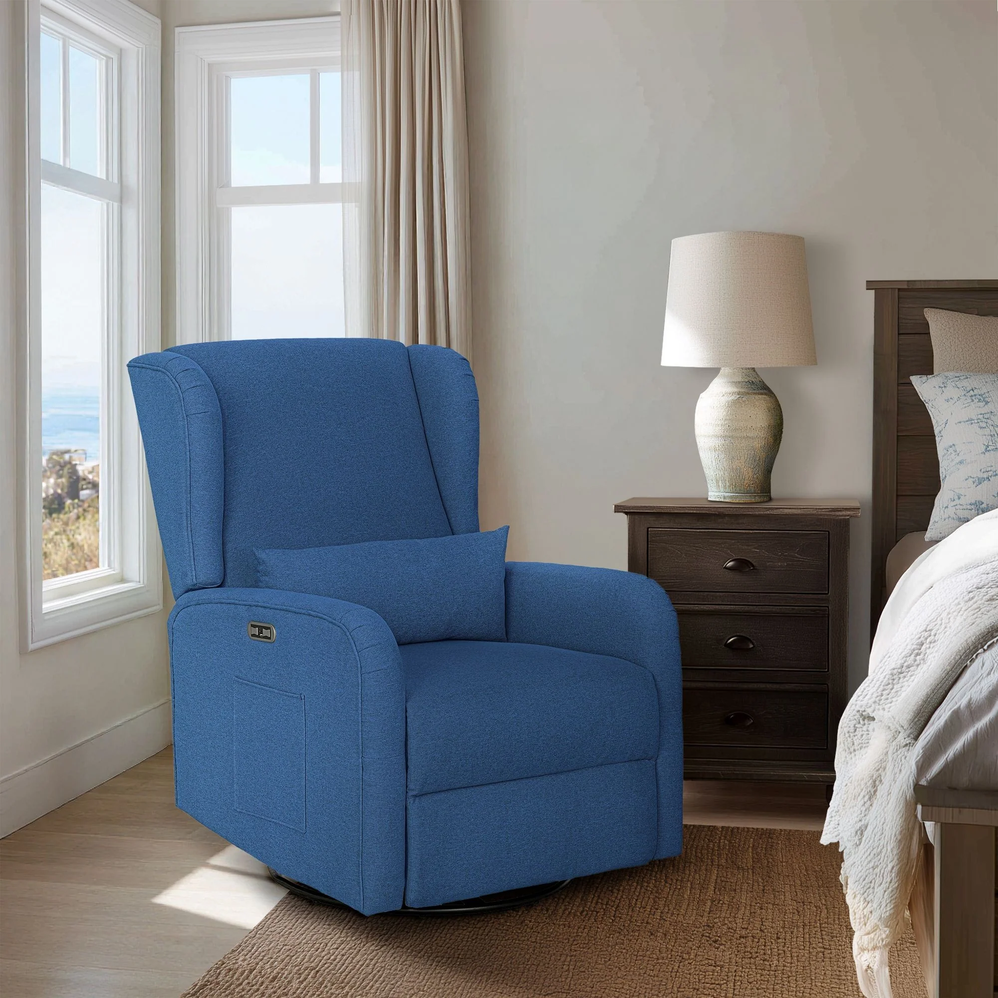 Candace Power Recliner 3-in-1 with Swivel, Glider, USB Ports - Image 59