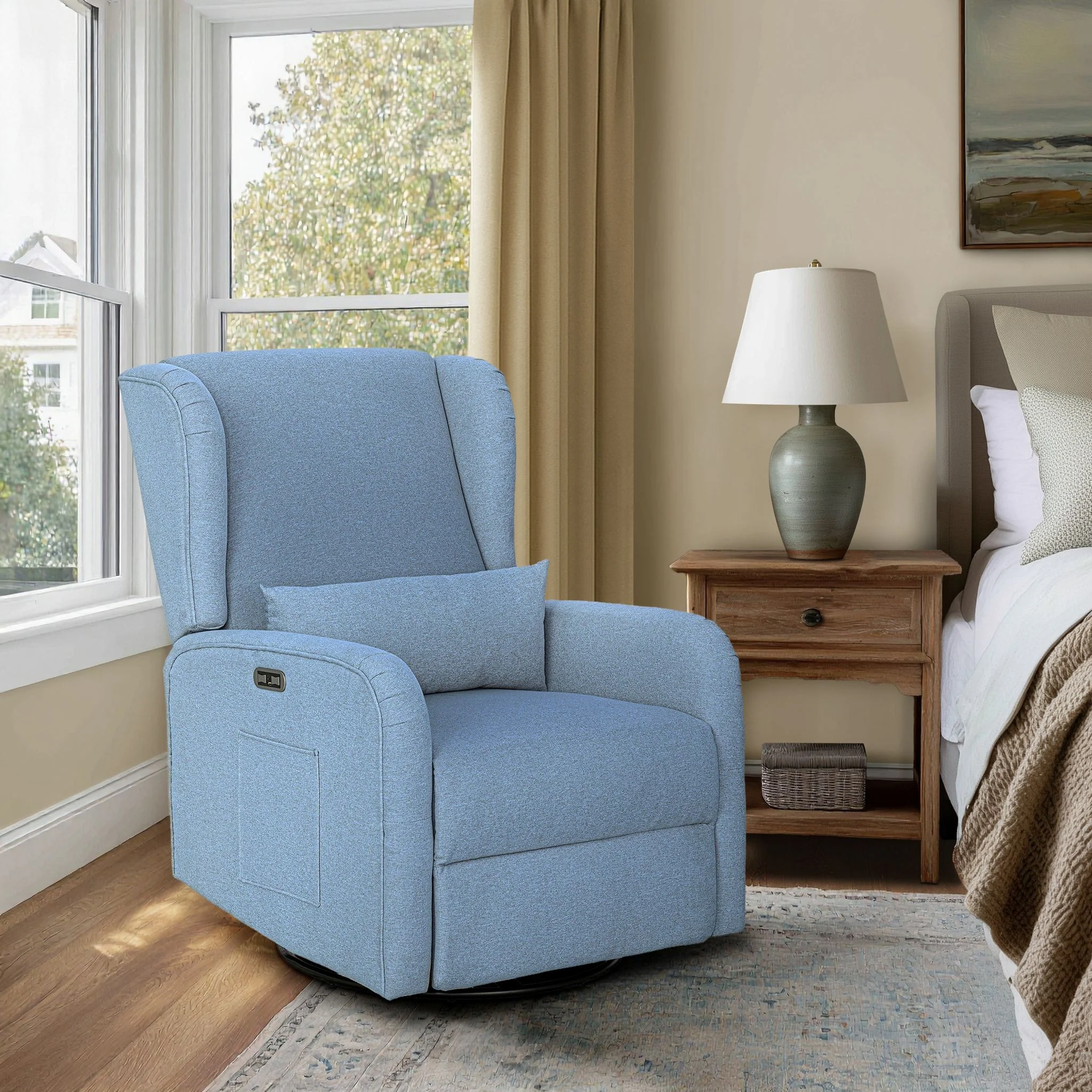Candace Power Recliner 3-in-1 with Swivel, Glider, USB Ports - Image 69