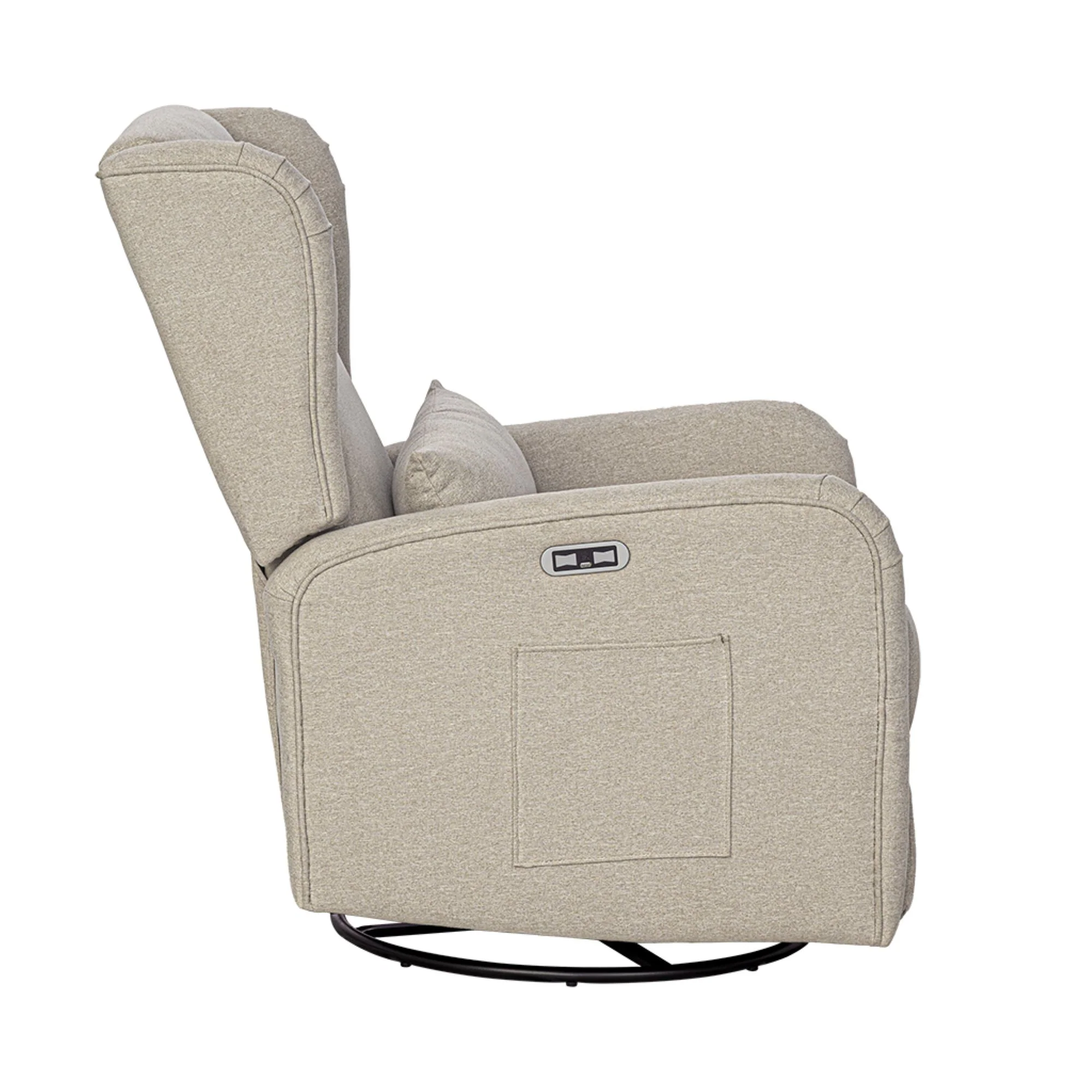 Candace Power Recliner 3-in-1 with Swivel, Glider, USB Ports - Image 9