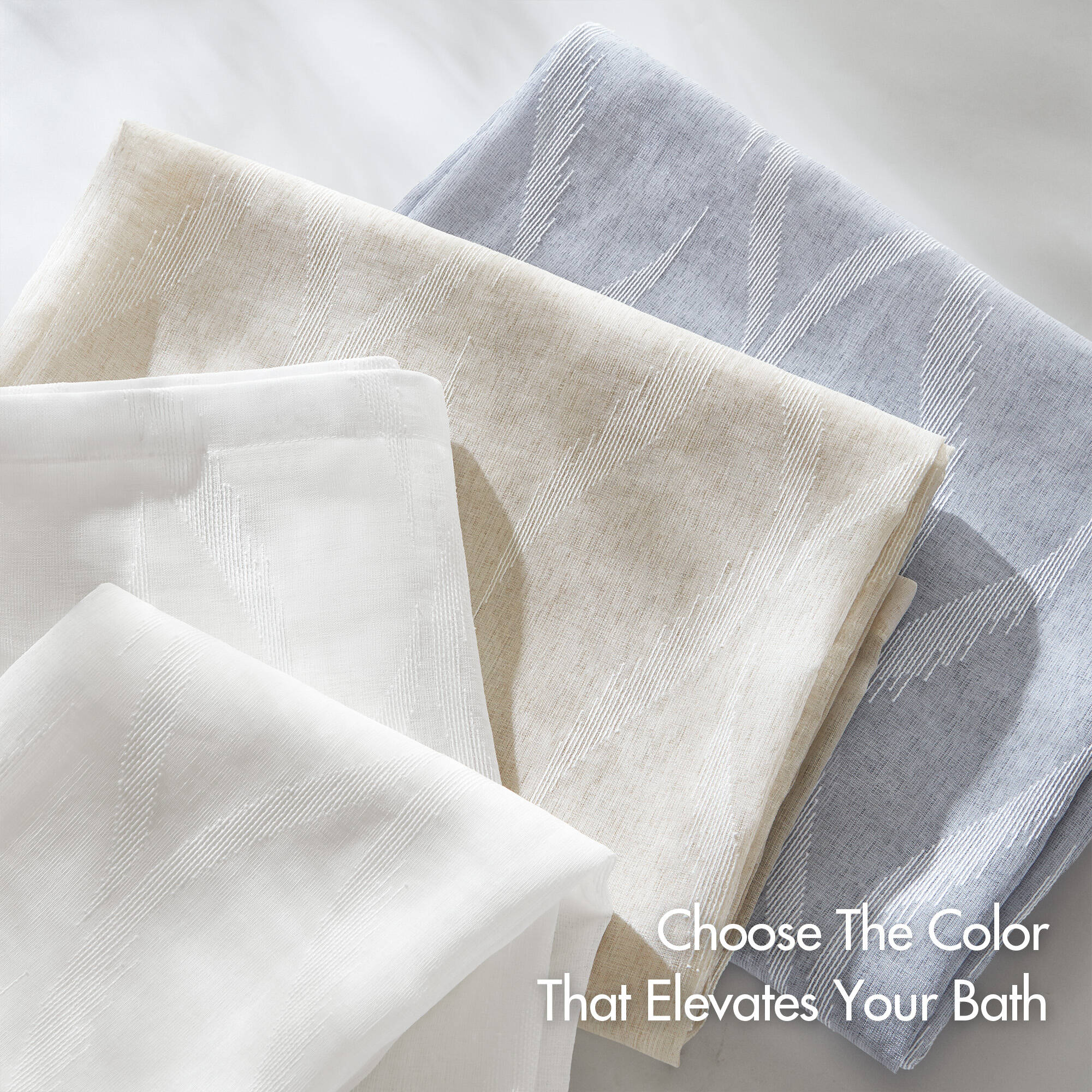 Candice Sheer Shower Curtain - Image 21