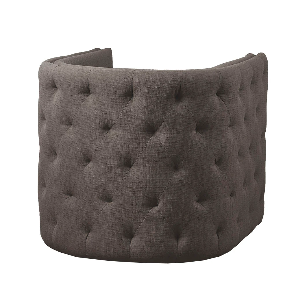 Capstone 360-degree Swivel Barrel chair with Tufting and Nail heads - Image 16