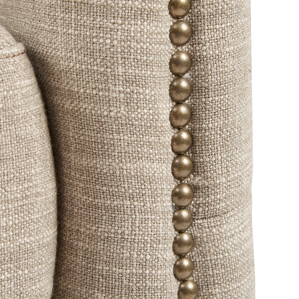 Capstone 360-degree Swivel Barrel chair with Tufting and Nail heads - Image 26