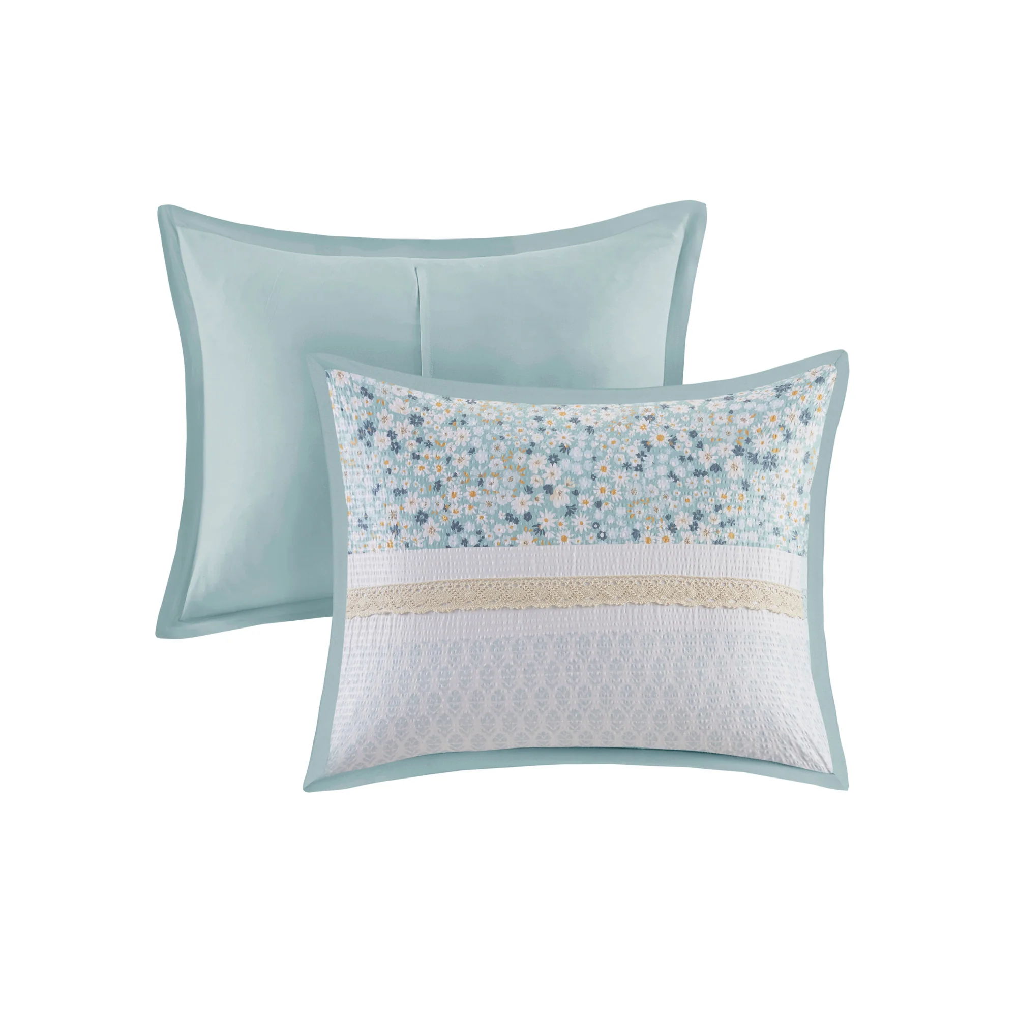 Caralie 5-Piece Seersucker Comforter Set with Throw Pillows - Image 24