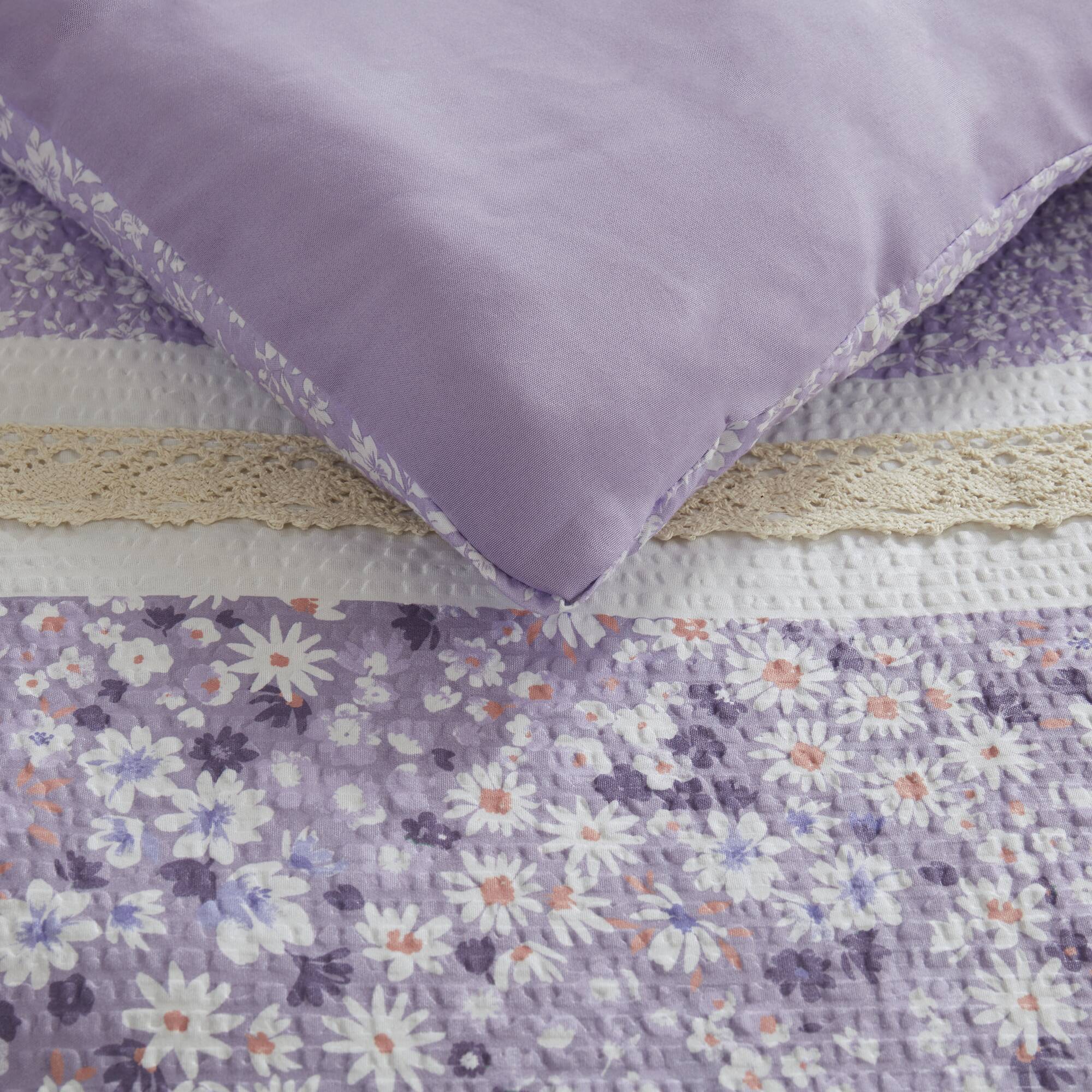 Caralie 5-Piece Seersucker Comforter Set with Throw Pillows - Image 41