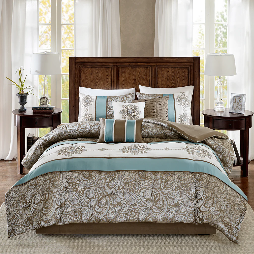 Caroline Jacquard 7-Piece Comforter Set - Image 2