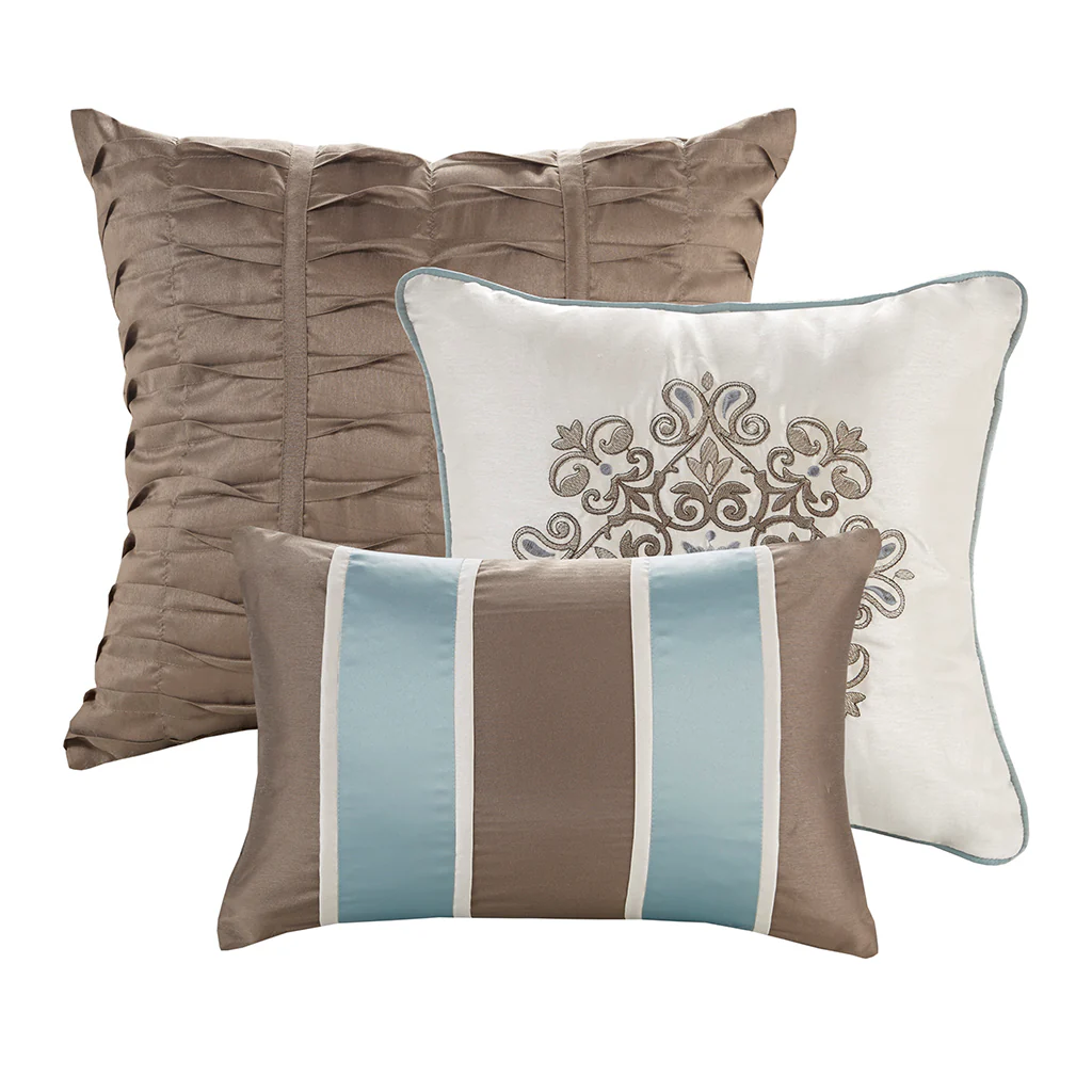 Caroline Jacquard 7-Piece Comforter Set - Image 7