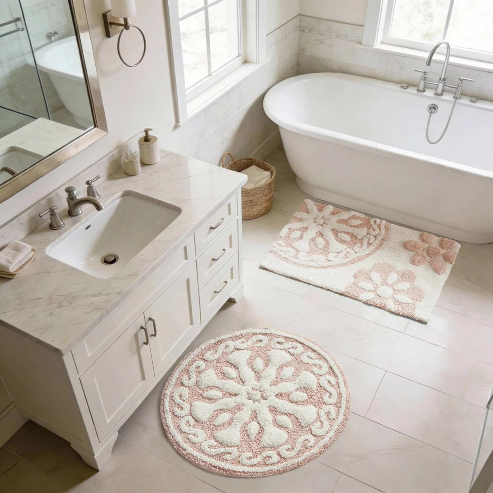 Casablanca Medallion Cotton Tufted Bath Rug - Image 14