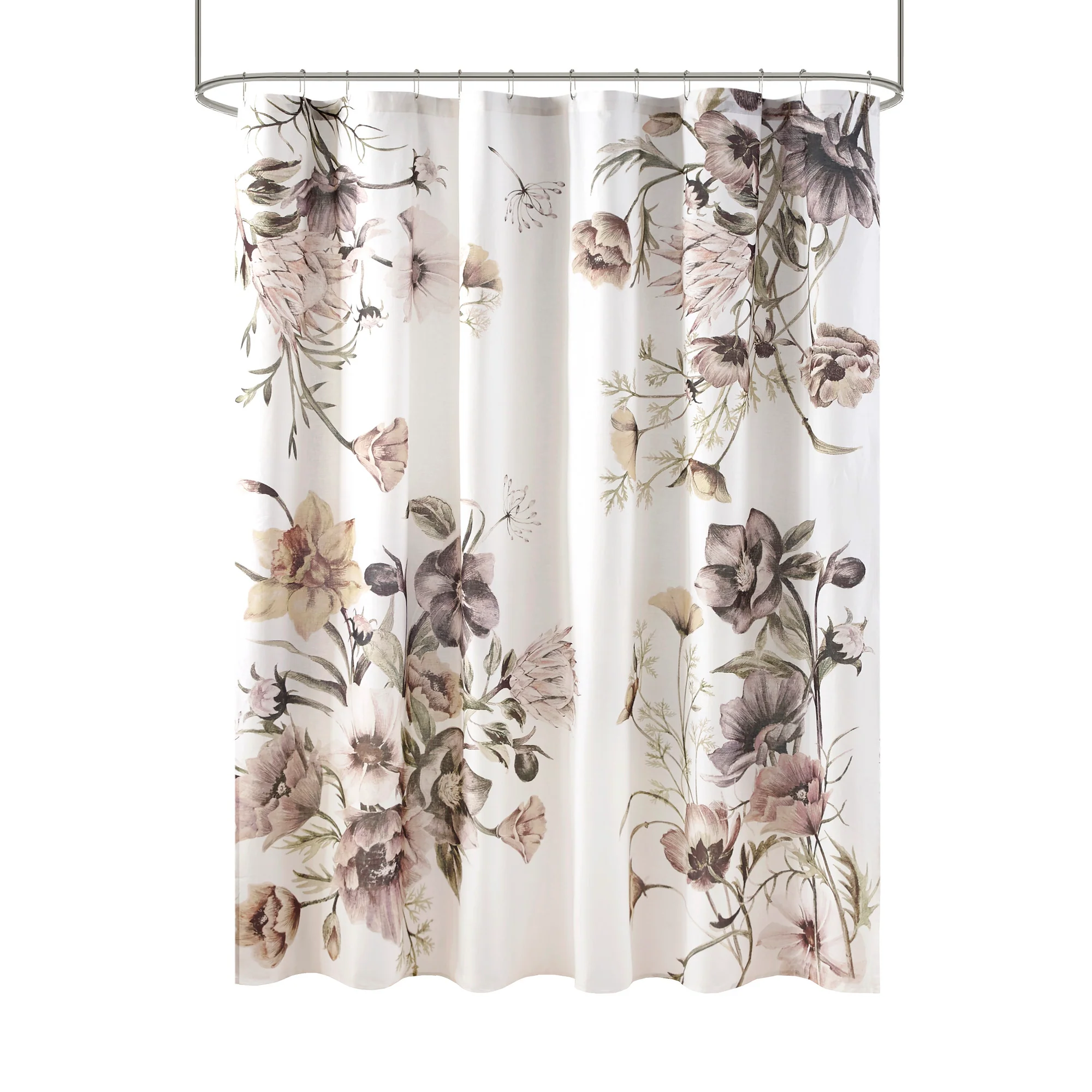Cassandra Printed Cotton Shower Curtain - Image 7