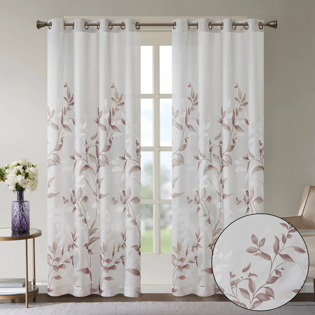 Cecily Burnout Printed Curtain Panel - Image 28