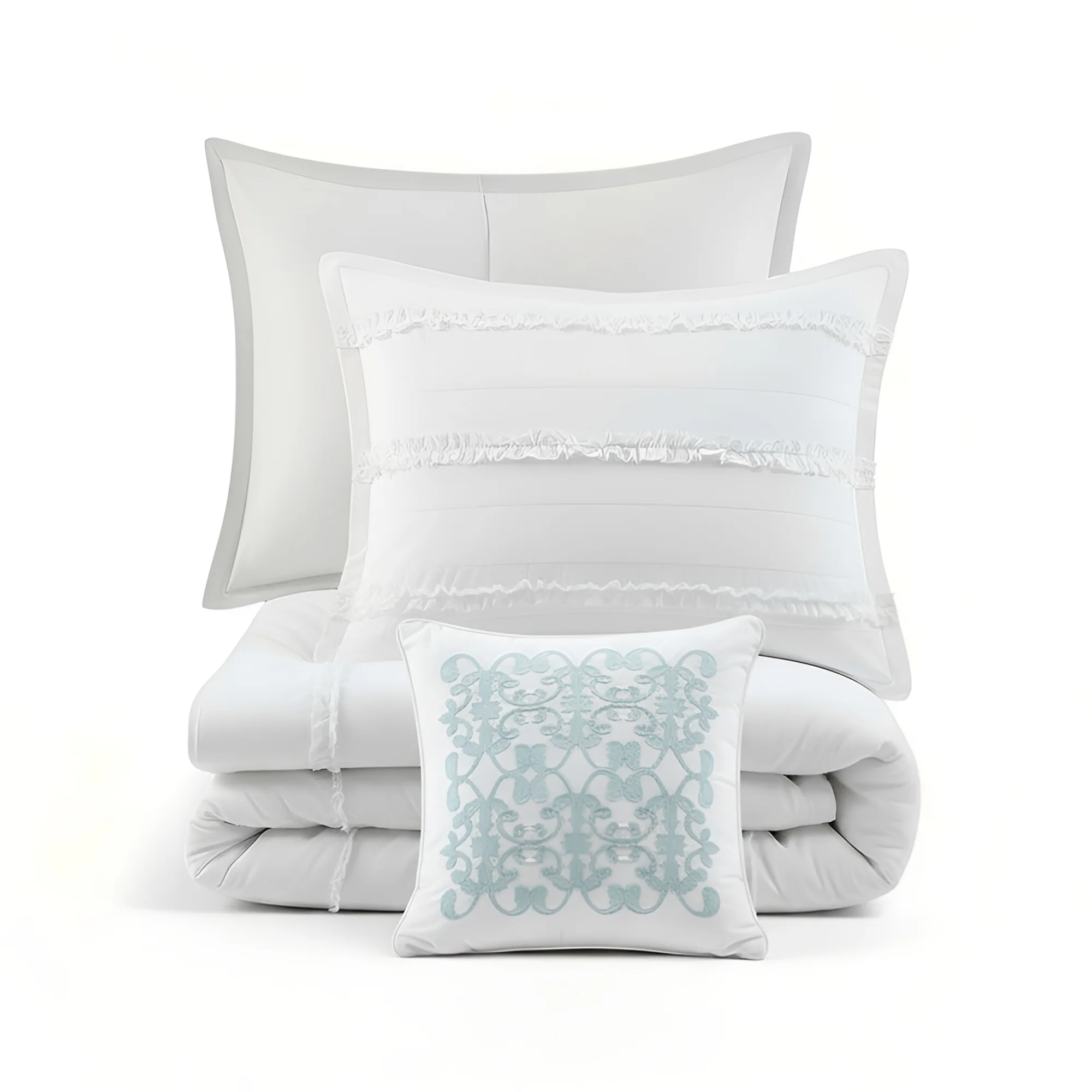 Celeste 4-Piece Microfiber 2-in-1 Duvet Set