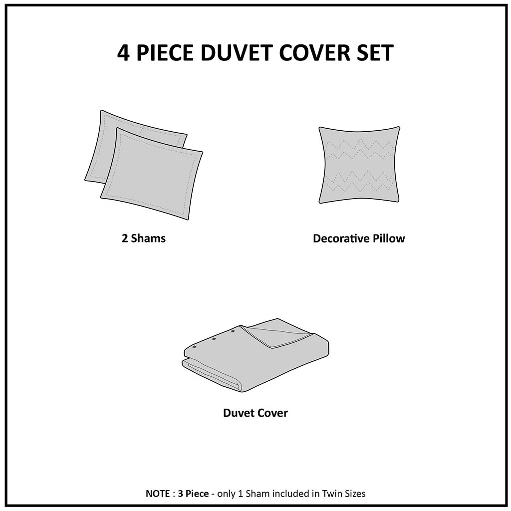 Celeste 4-Piece Microfiber 2-in-1 Duvet Set - Image 18