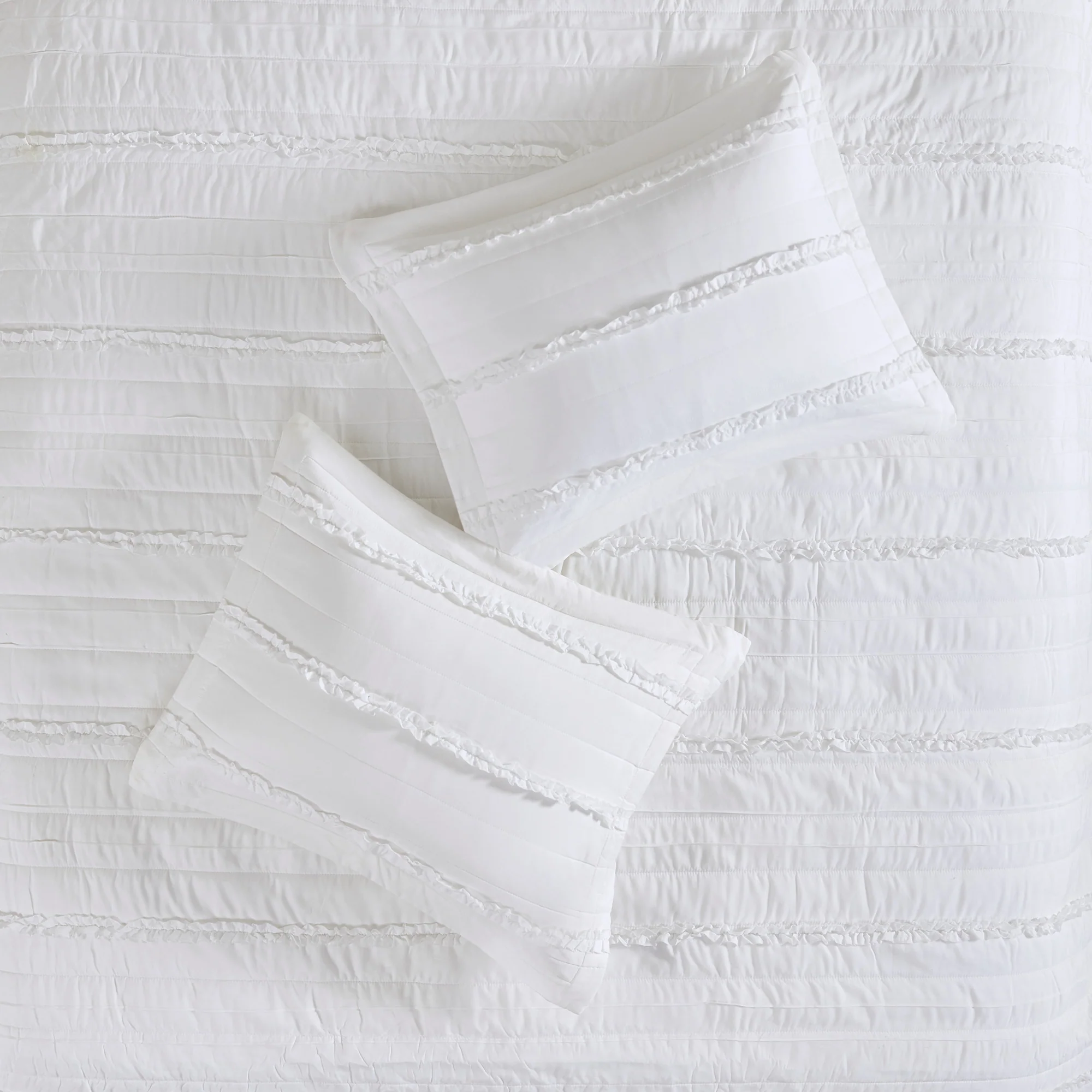 Celeste 4-Piece Microfiber Reversible Ruffle Quilt Set with Throw Pillow - Image 8