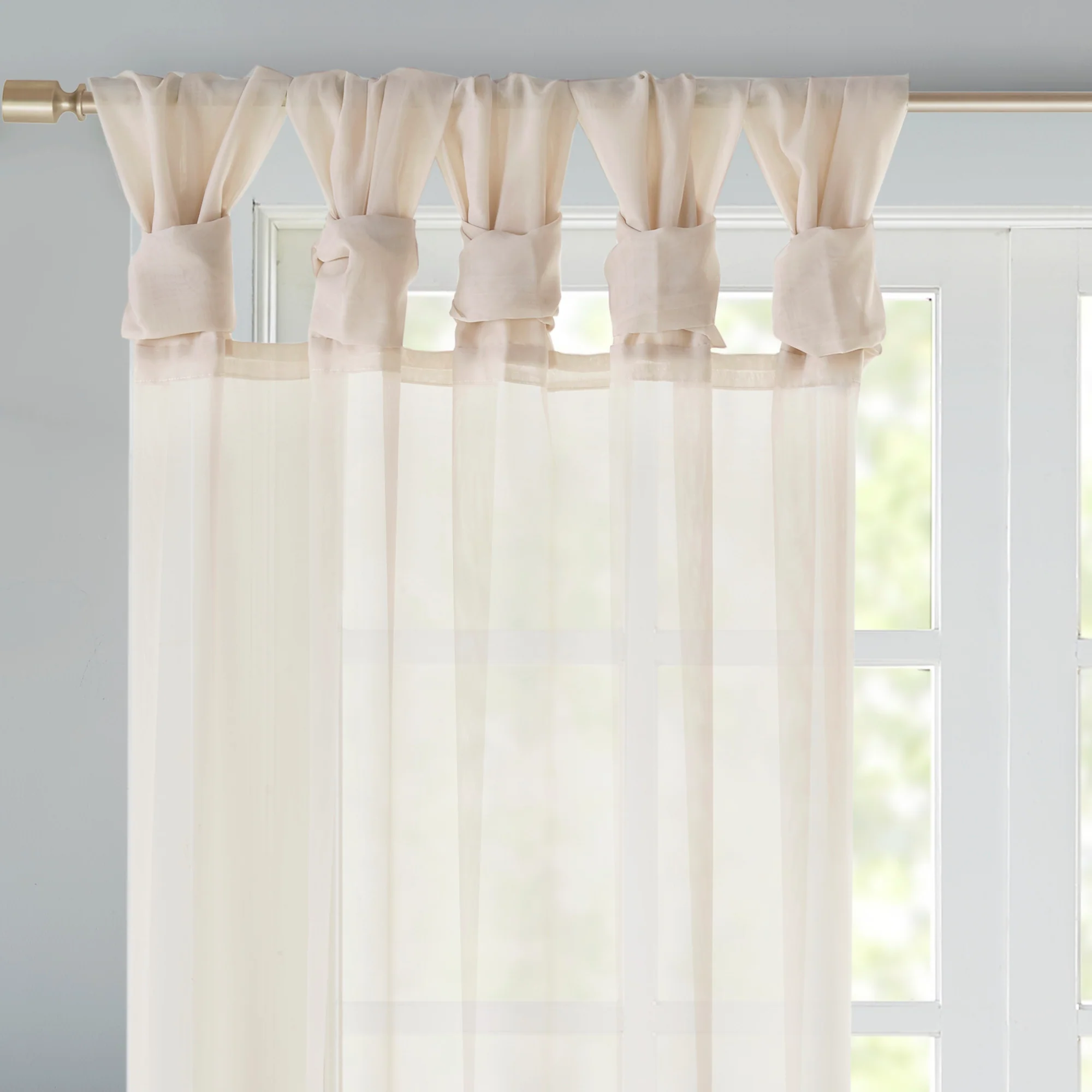 Ceres Twisted Tab Voile Sheer Window Pair - Image 12
