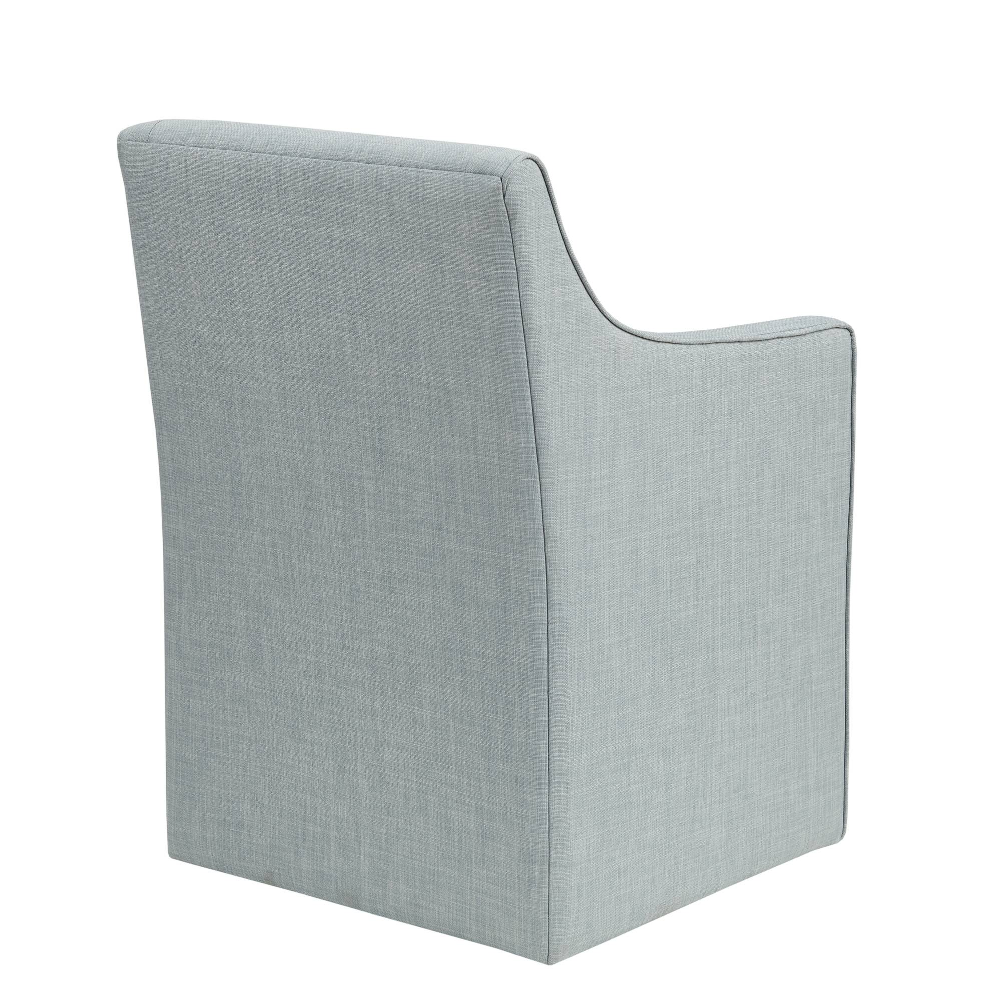 Charlotte Upholstered Dining Arm Chair with Hidden Casters - Image 30