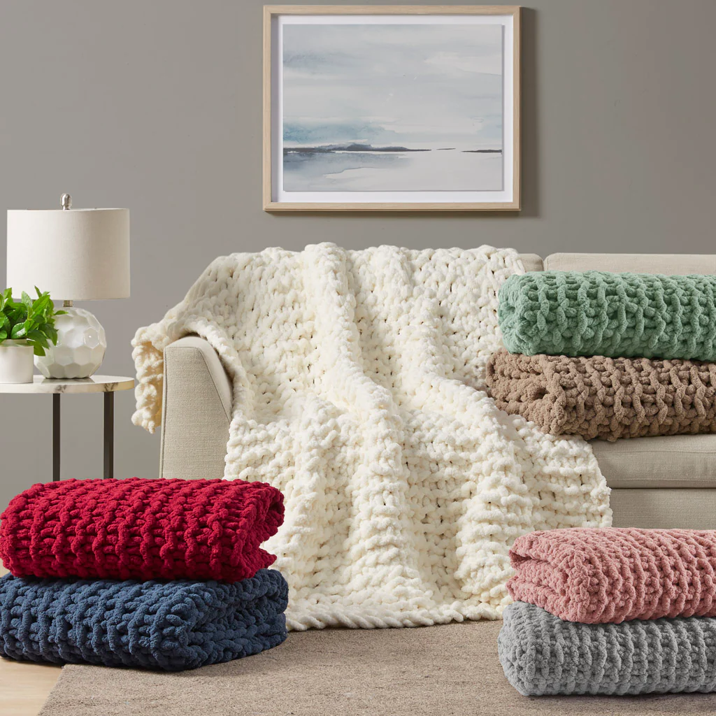 Chenille Chunky Knit Throw - Image 37
