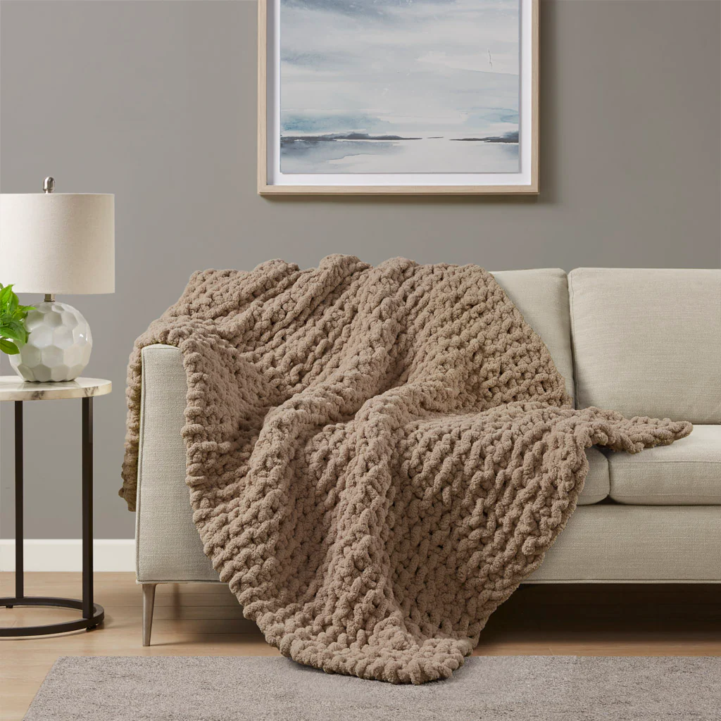 Chenille Chunky Knit Throw - Image 5