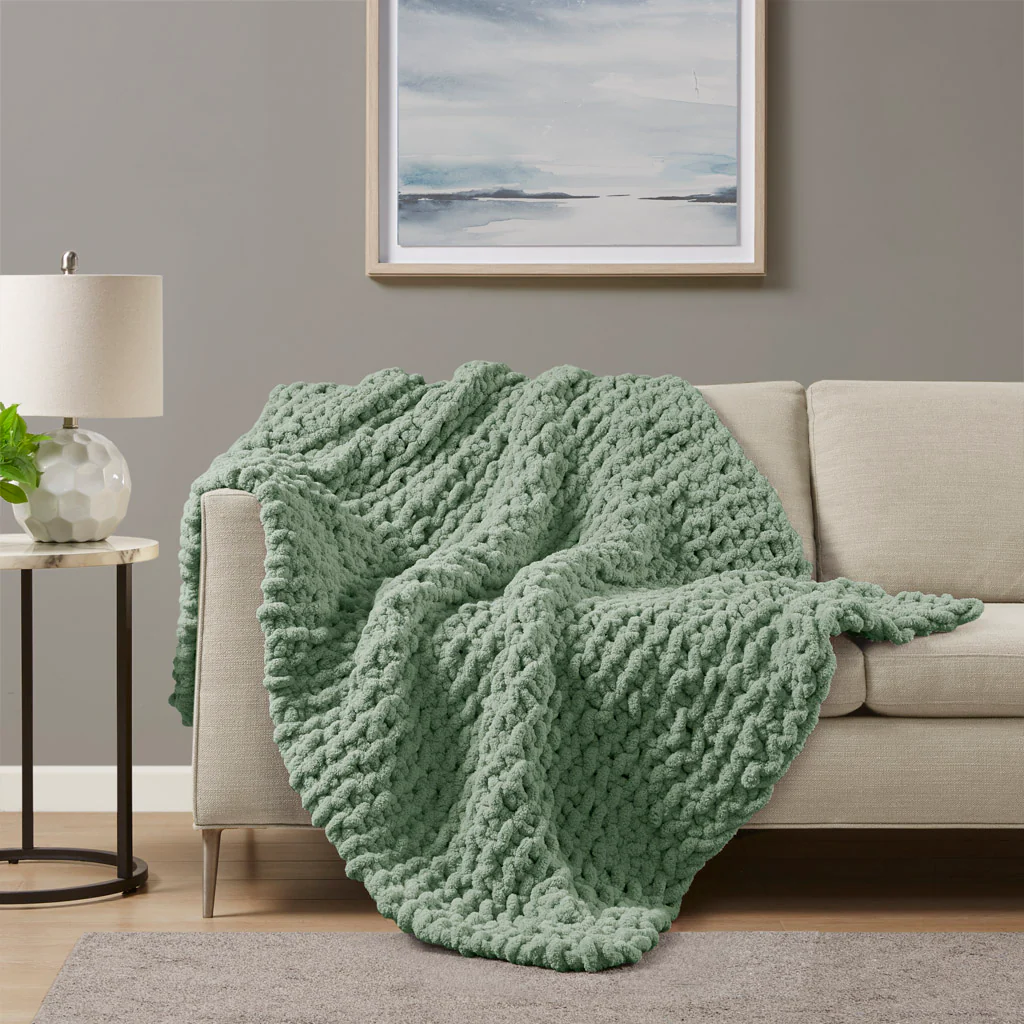 Chenille Chunky Knit Throw - Image 6