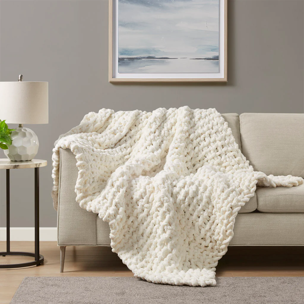 Chenille Chunky Knit Throw - Image 8