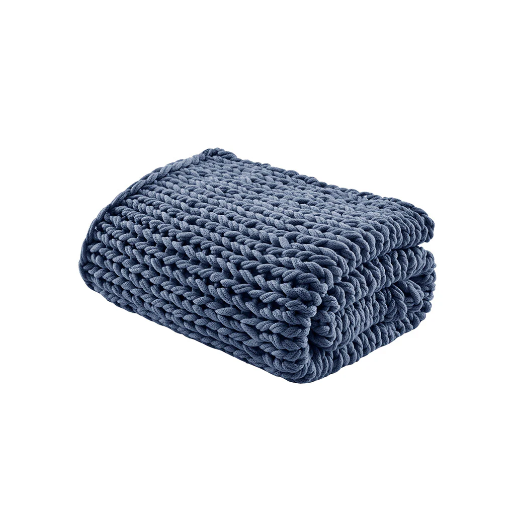 Chunky Double Knit Hand Made Throw Blanket - Image 30