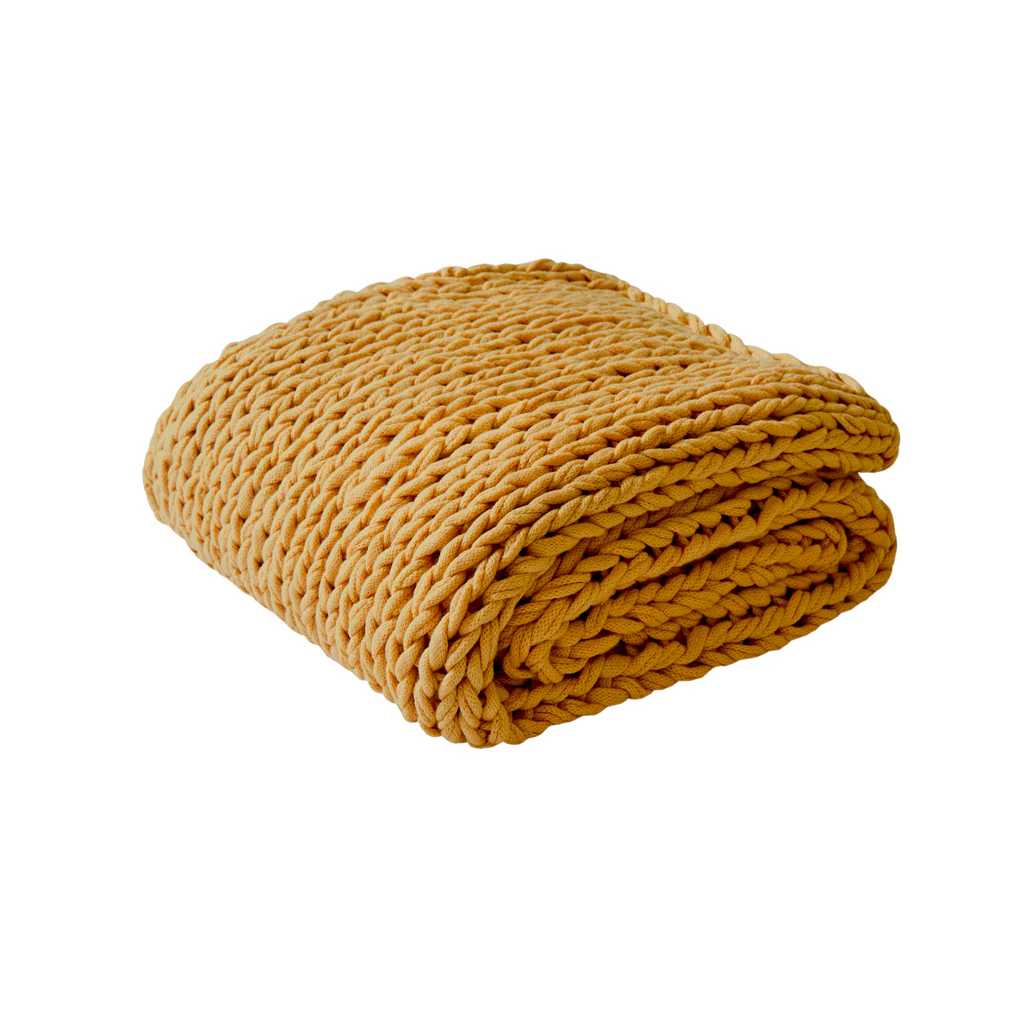 Chunky Double Knit Hand Made Throw Blanket - Image 88