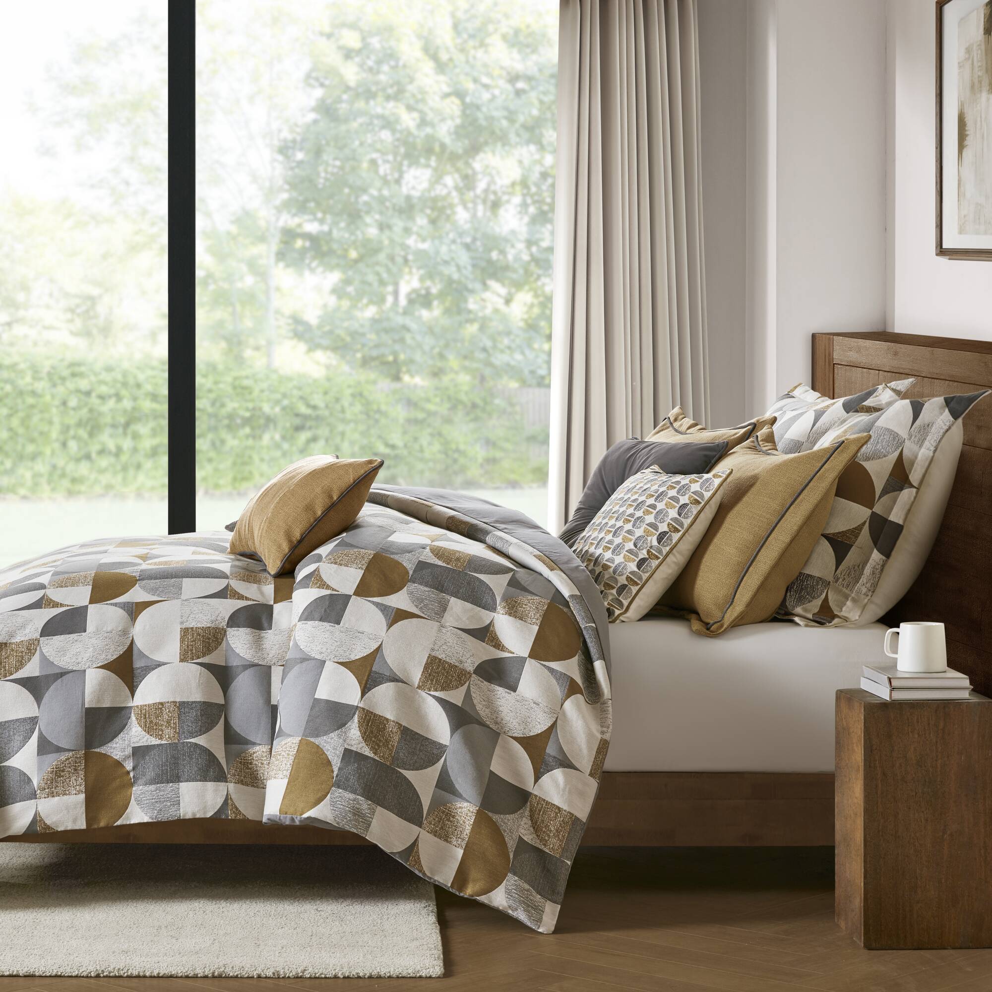 Cirque Jacquard Oversized Duvet Style Comforter Set - Image 3