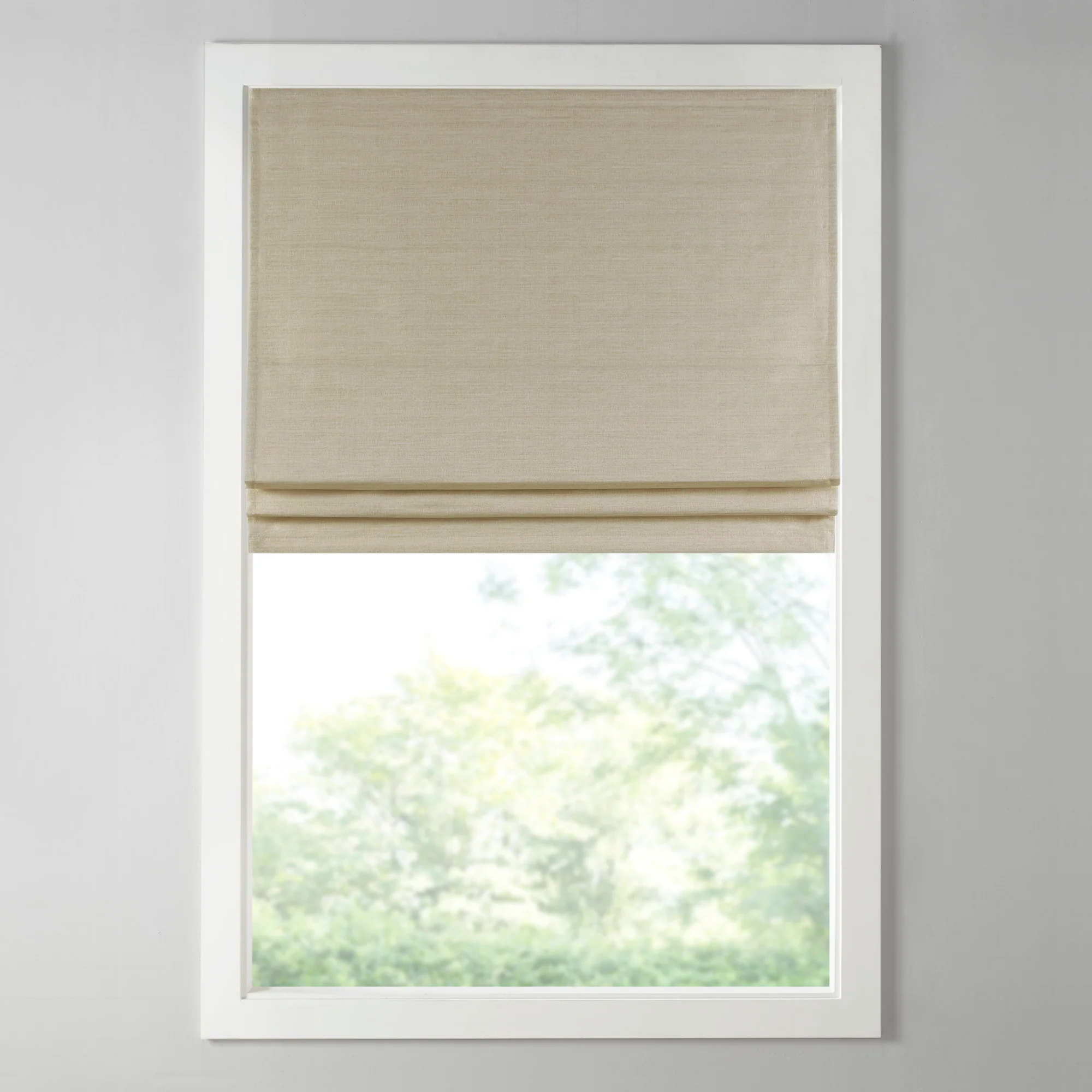 Como Printed Faux Silk Room Darkening Cordless Roman Shade - Image 36