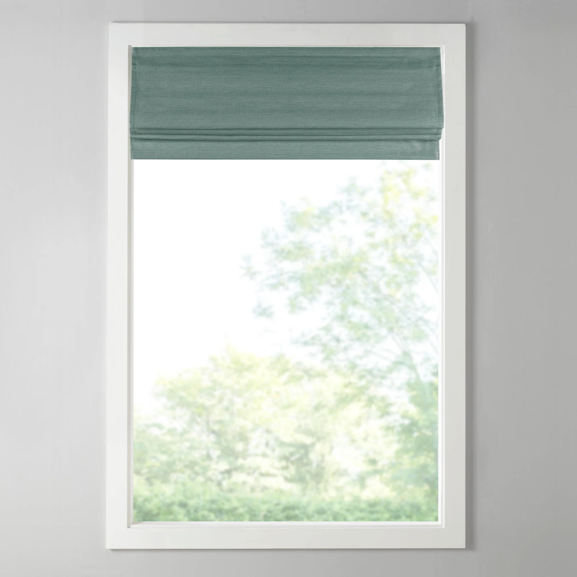 Como Printed Faux Silk Room Darkening Cordless Roman Shade - Image 6